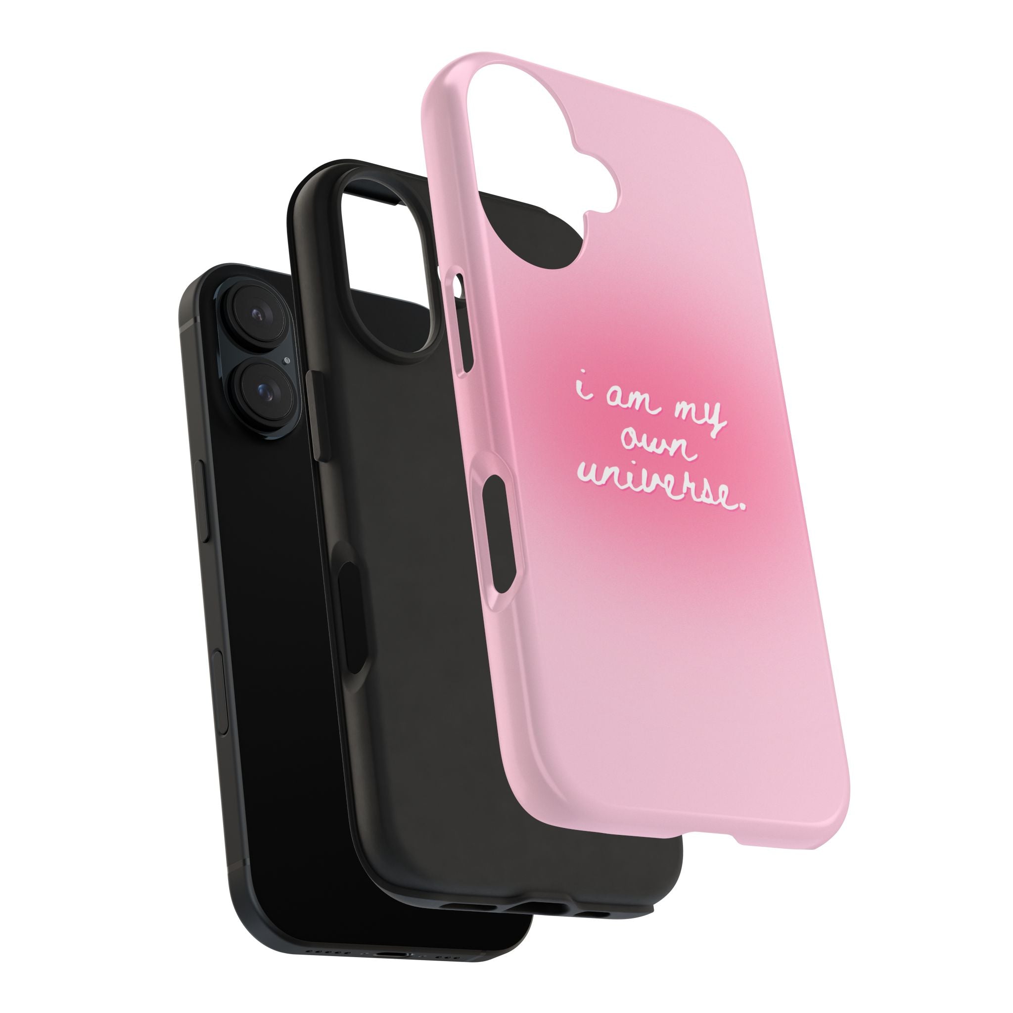 I Am My Own Universe — Pink Gradient Protective Cover Tough Phone Case