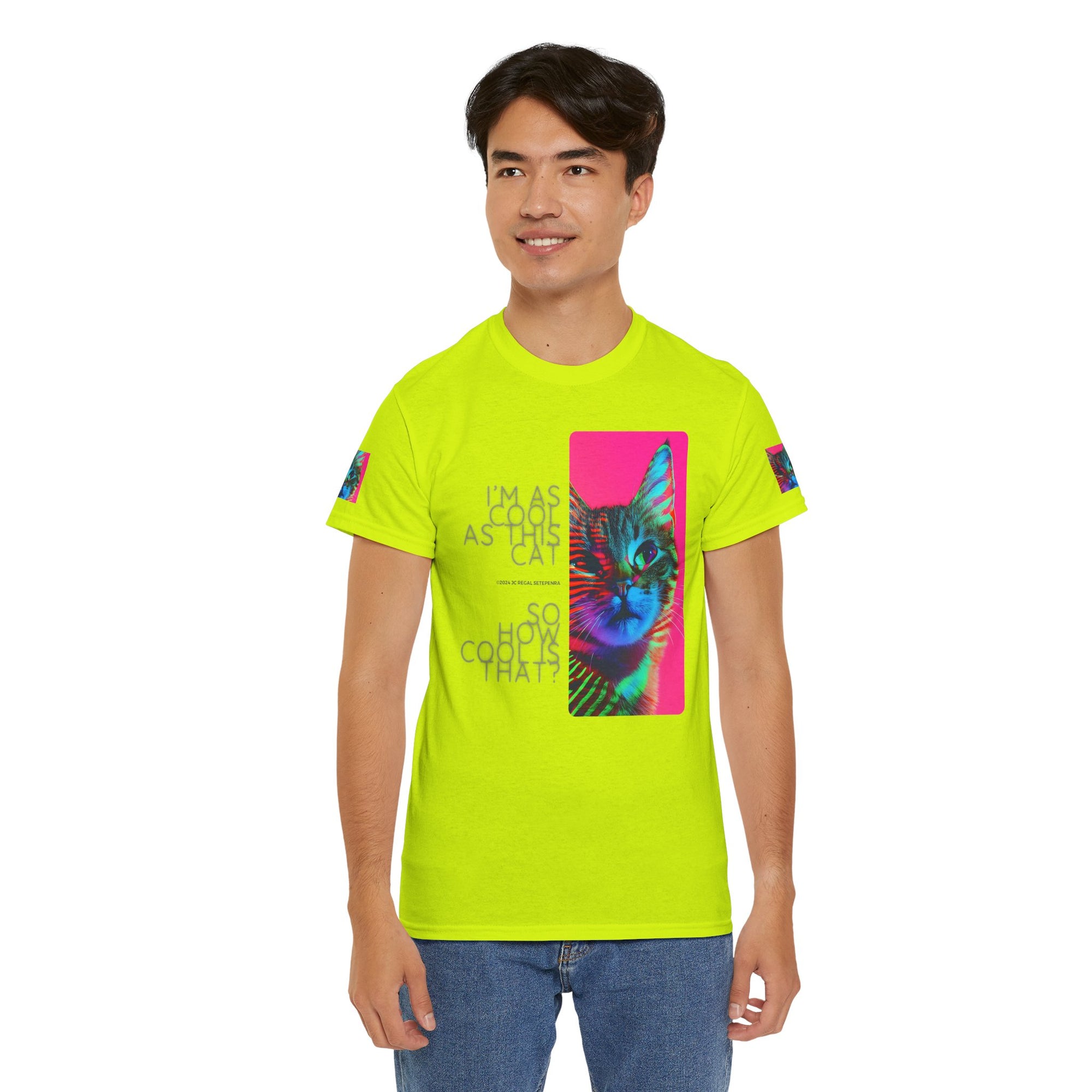 Cool Cat (Whiskers 2) Unisex Heavy Cotton Tee