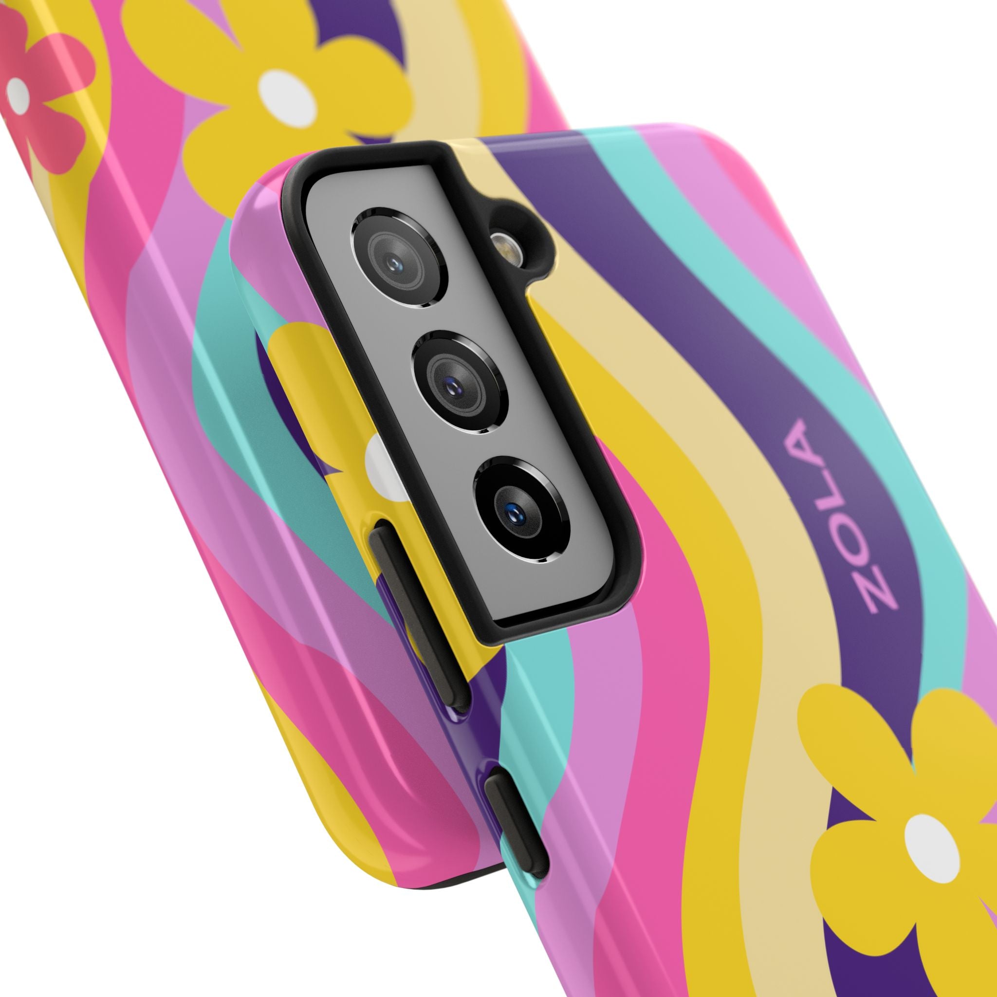 Zola Tough Phone Case (For iPhone, Galaxy & More) - Purple Wave