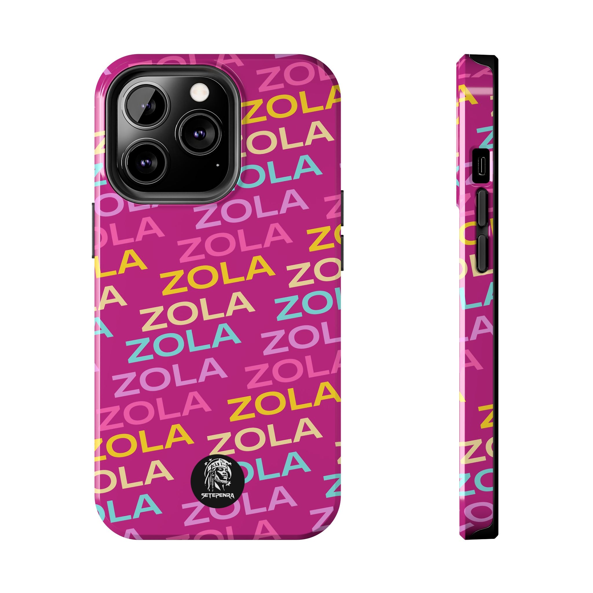 Zola Tough Phone Case (For iPhone, Galaxy & More) - Pink SETEPENRA Phone Case.