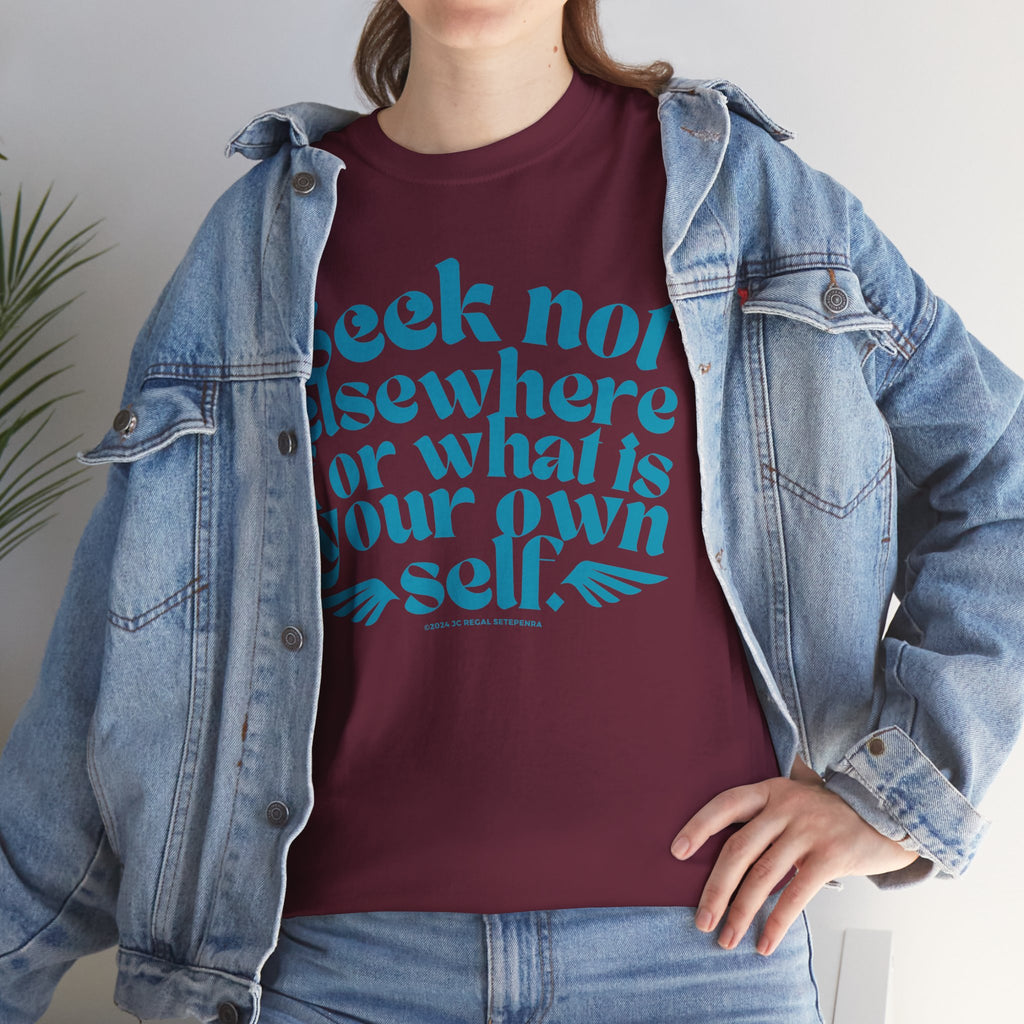 Seek Not Elsewhere (Aqua Edition) Unisex Heavy Cotton Tee