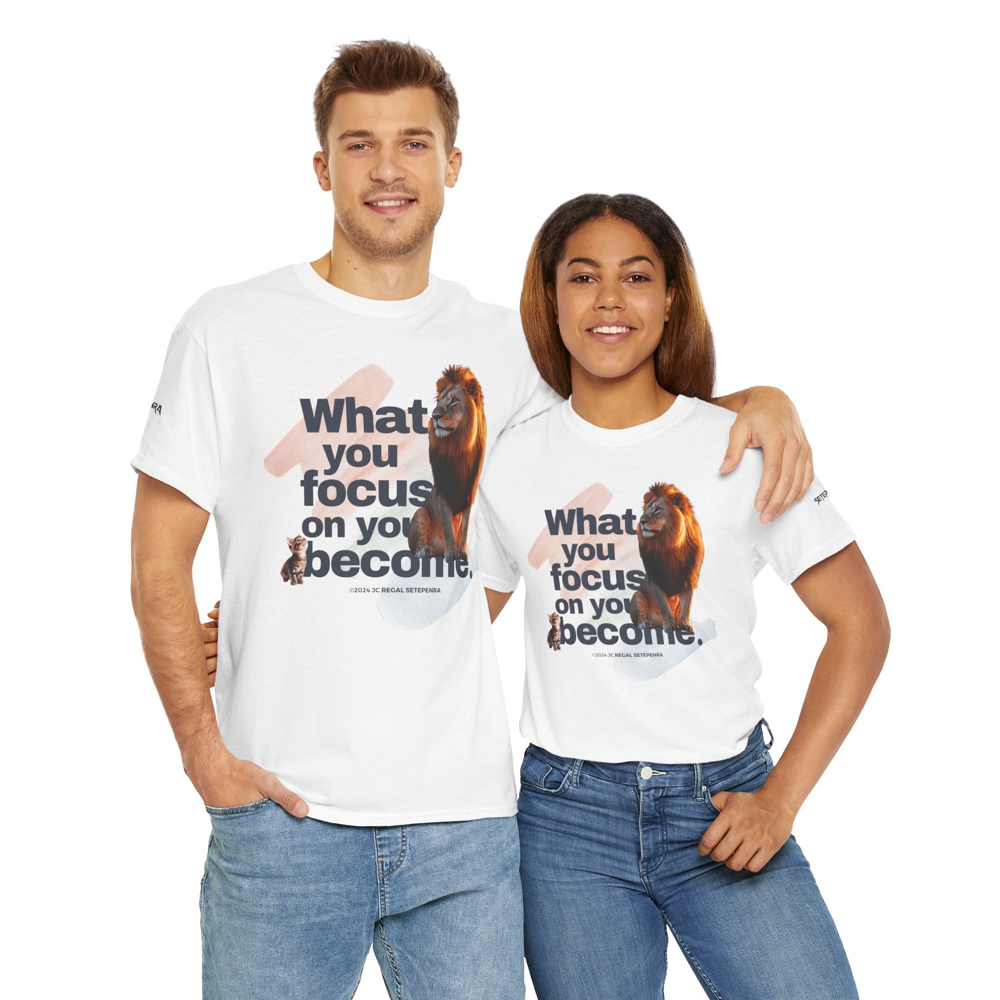 What You Focus On You Become Unisex Heavy Cotton Tee