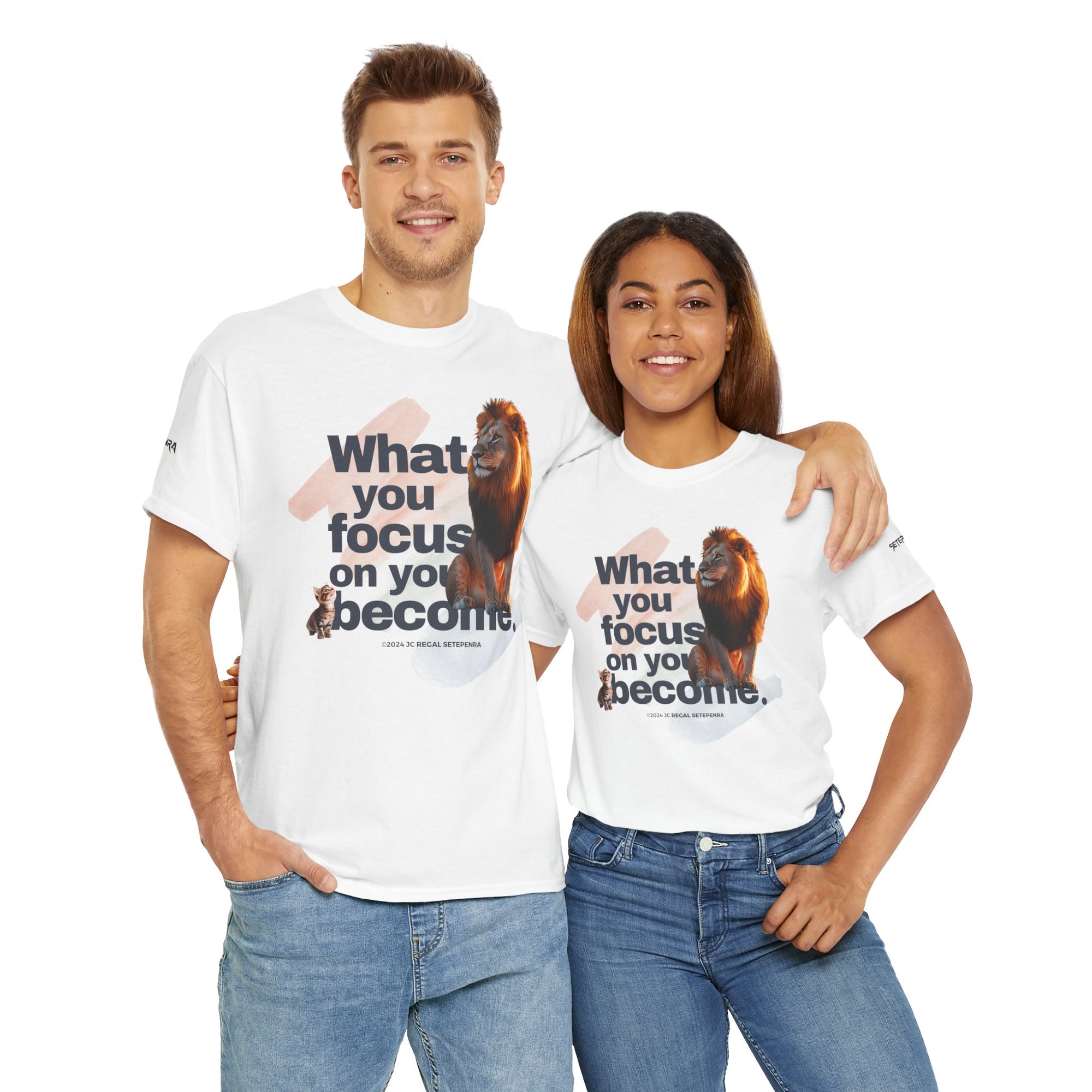 What You Focus On You Become Unisex Heavy Cotton Tee