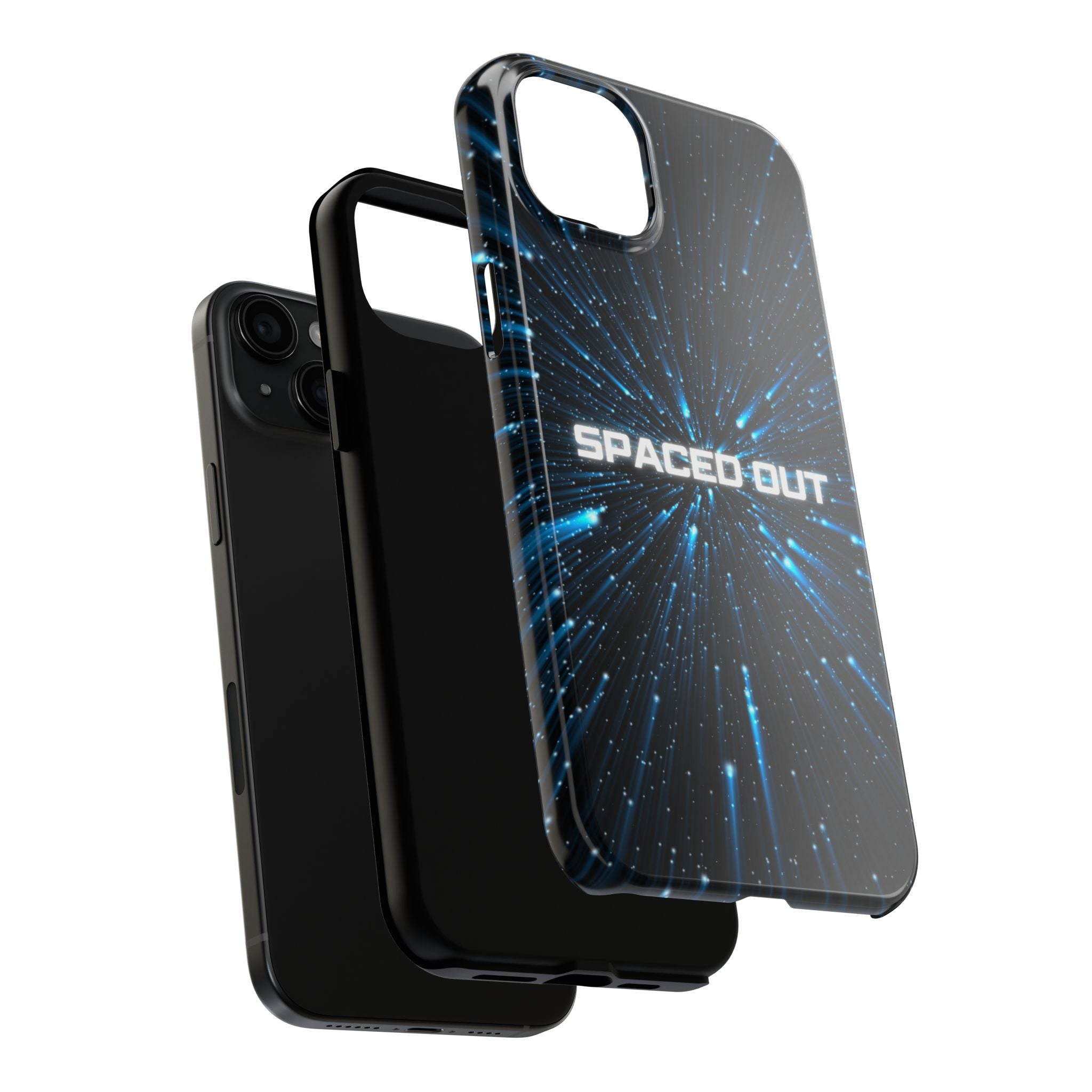 Spaced Out Tough Phone Case — Cosmic Space Warp Protective Cover