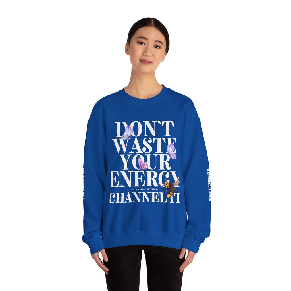 Channel It Unisex Heavy Blend™ Crewneck Sweatshirt (White Print)