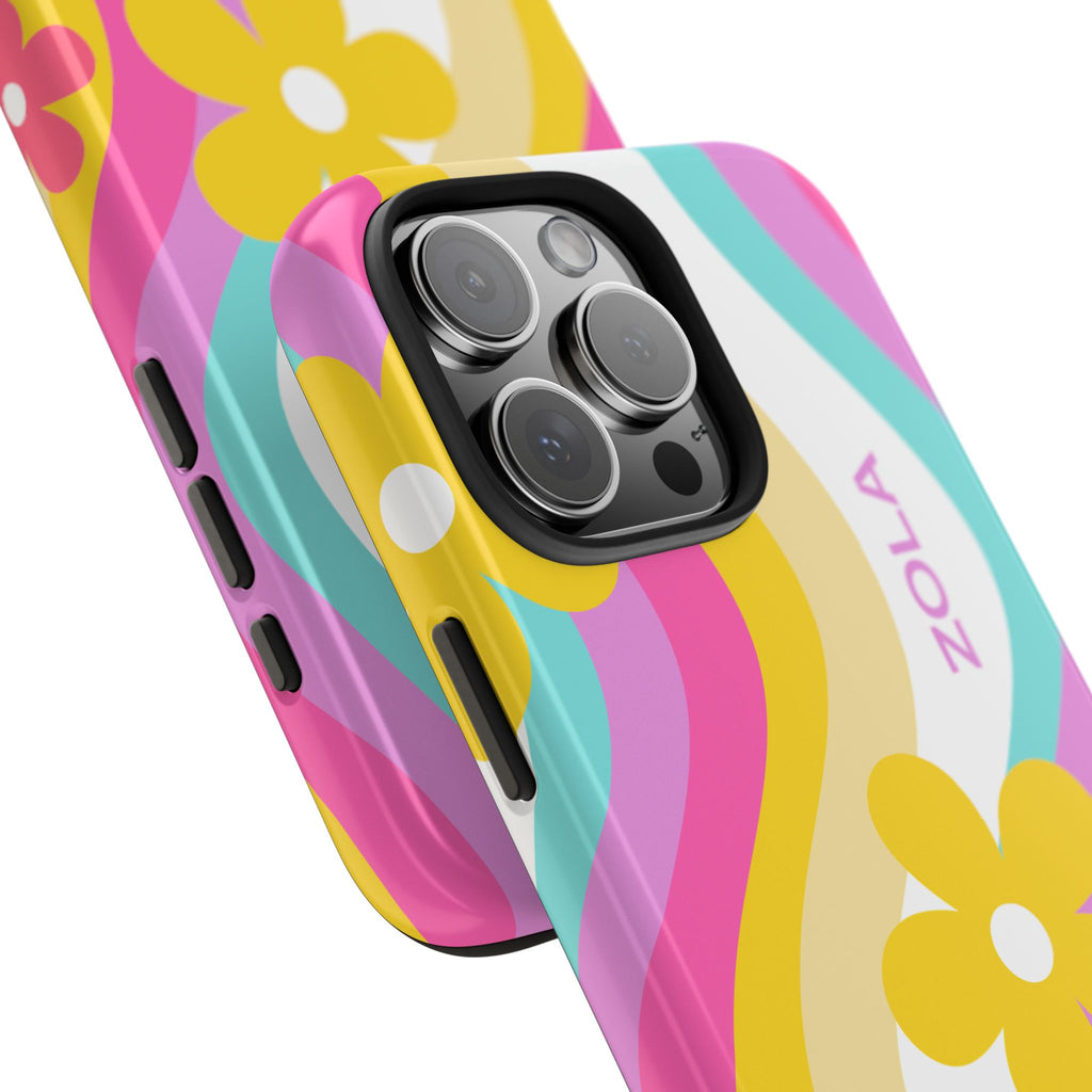 Zola Tough Phone Case (For iPhone, Galaxy & More) - White Wave SETEPENRA Phone Case.