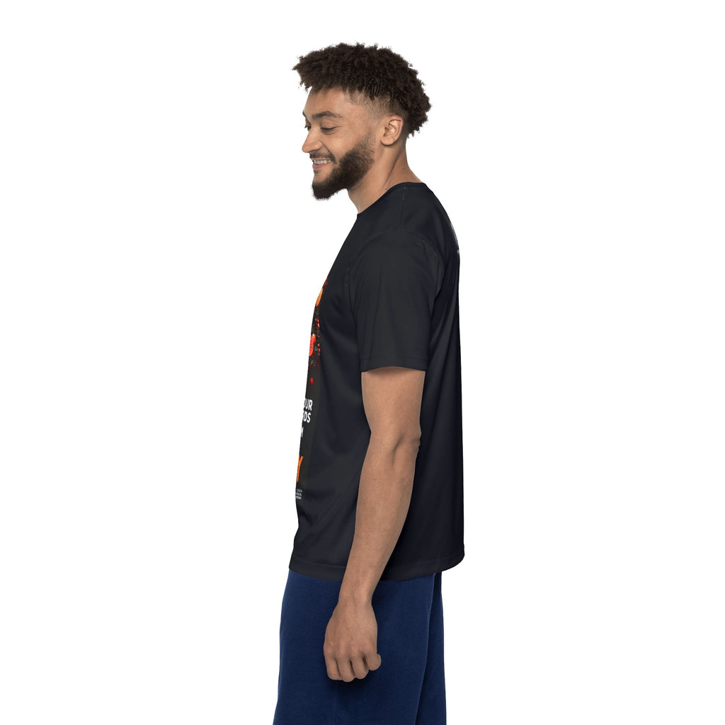 Mind Your Words Men's Sports Jersey (Black) SETEPENRA All Over Prints.