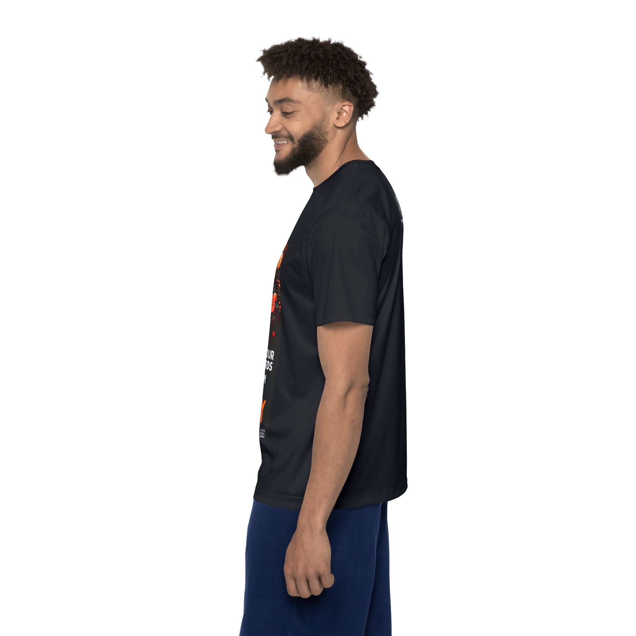 Mind Your Words Men's Sports Jersey (Black) SETEPENRA All Over Prints.