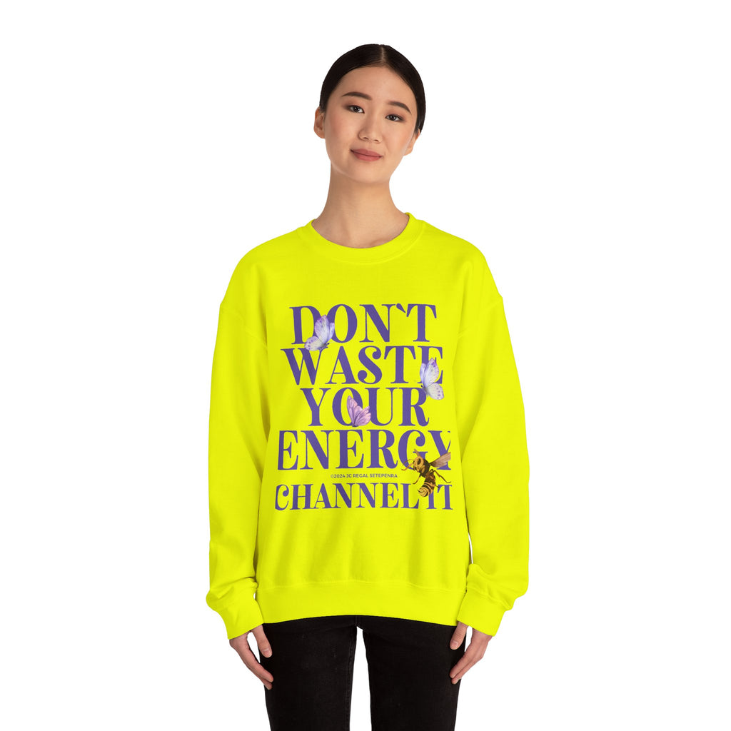 Channel It Unisex Heavy Blend™ Crewneck Sweatshirt (Purple Print)