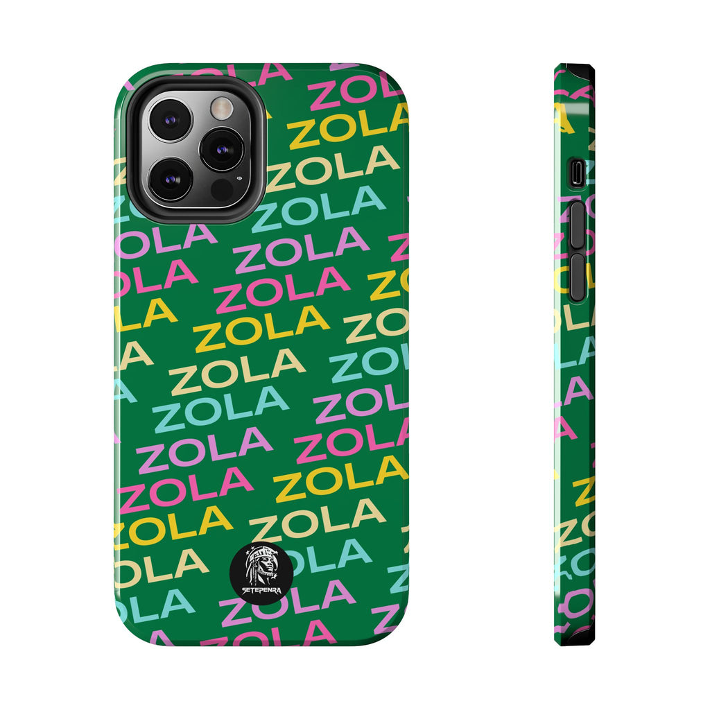 Zola Tough Phone Case (For iPhone, Galaxy & More) - Dark Green SETEPENRA Phone Case.
