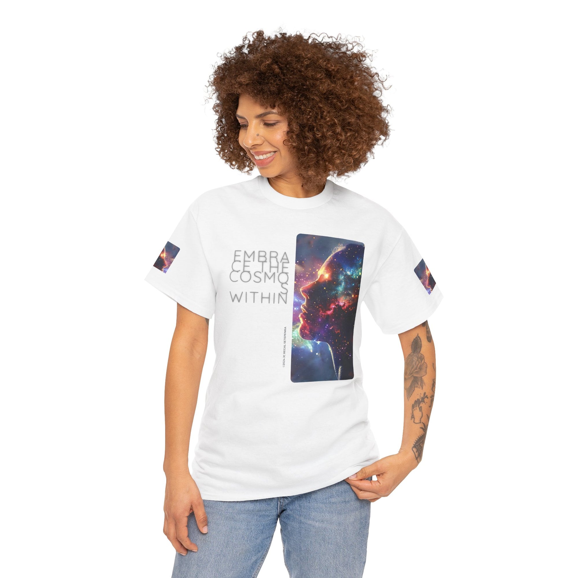 Embrace The Cosmos Within Unisex Heavy Cotton Tee