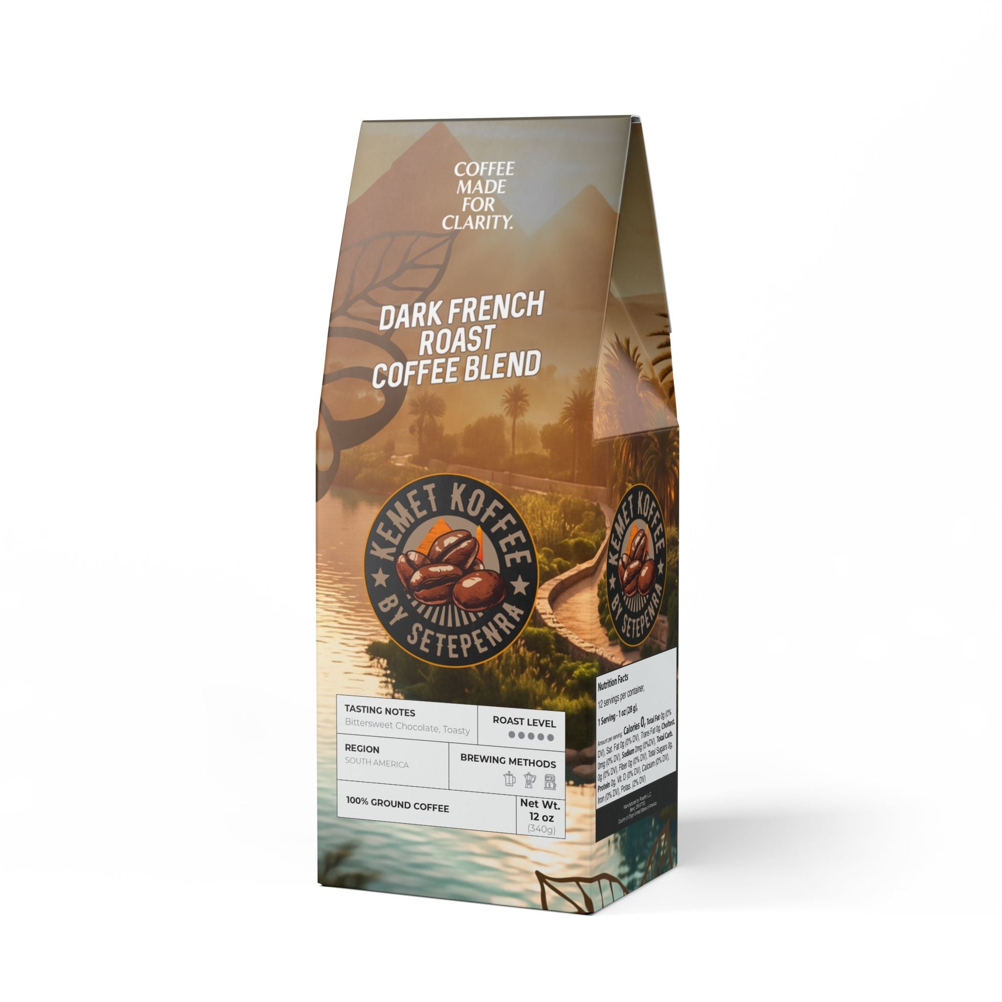 Kemet Koffee By Setepenra Dark French Roast Coffee Blend