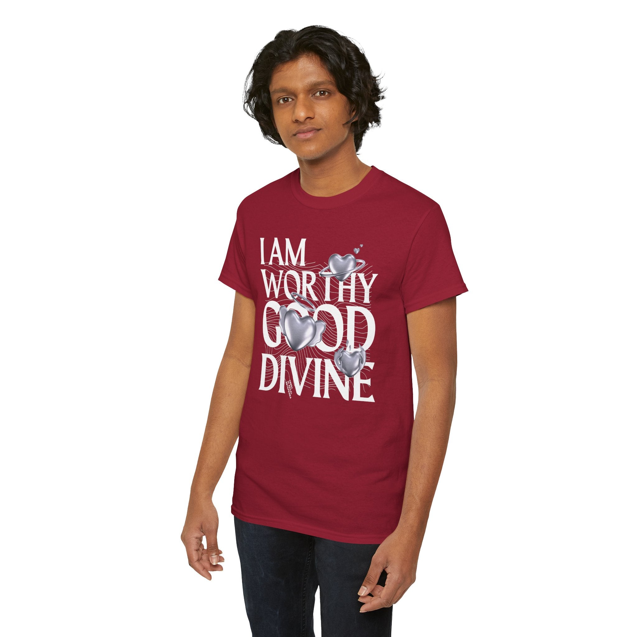 I AM WORTHY GOOD DIVINE Unisex Heavy Cotton Tee