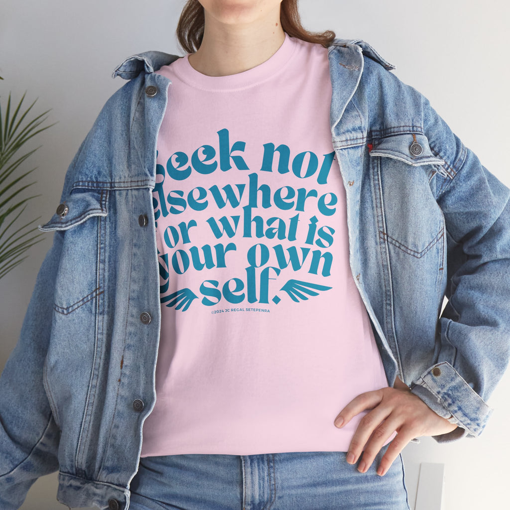 Seek Not Elsewhere (Aqua Edition) Unisex Heavy Cotton Tee