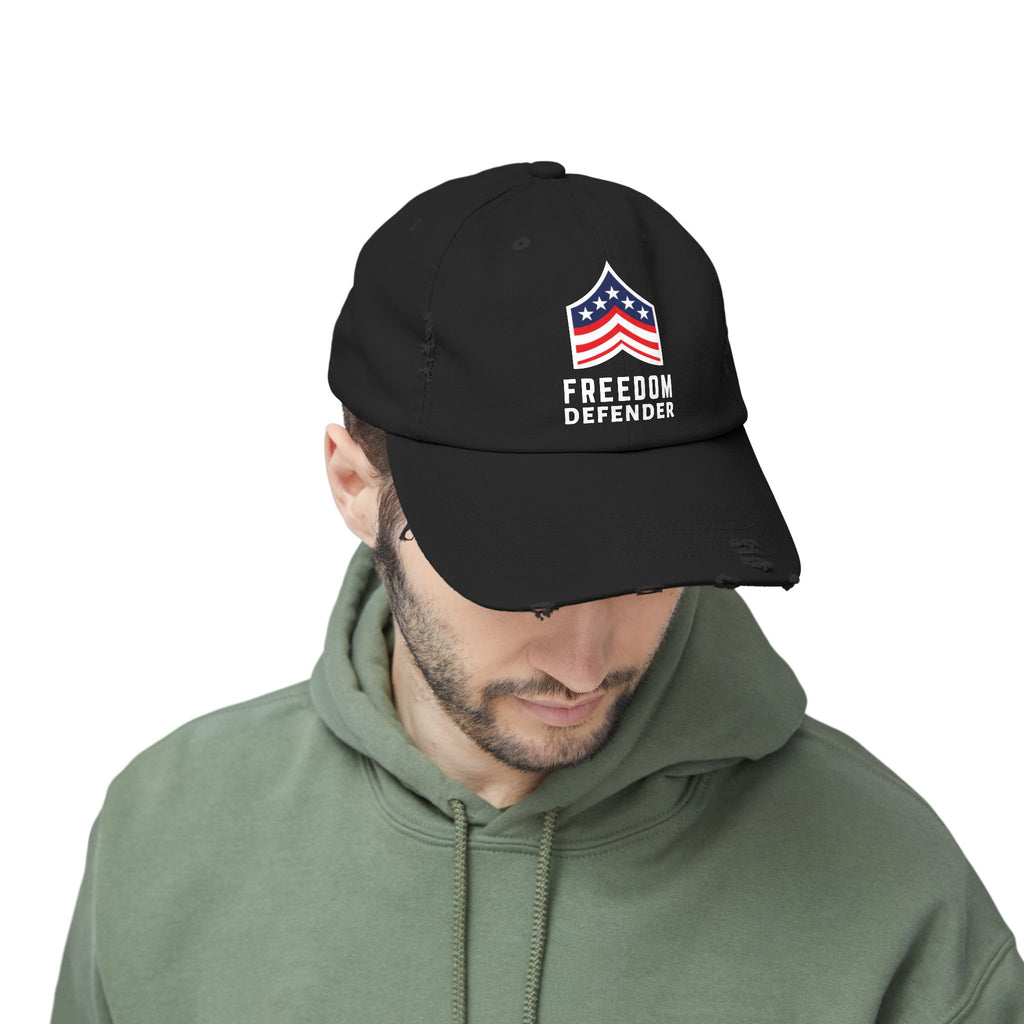 Freedom Defender Unisex Distressed Cap SETEPENRA Hats.