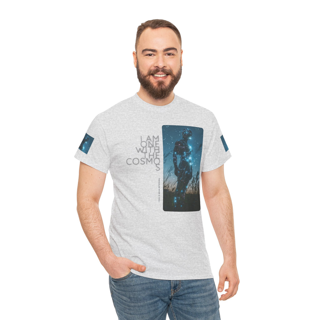 One With The Cosmos Unisex Heavy Cotton Tee