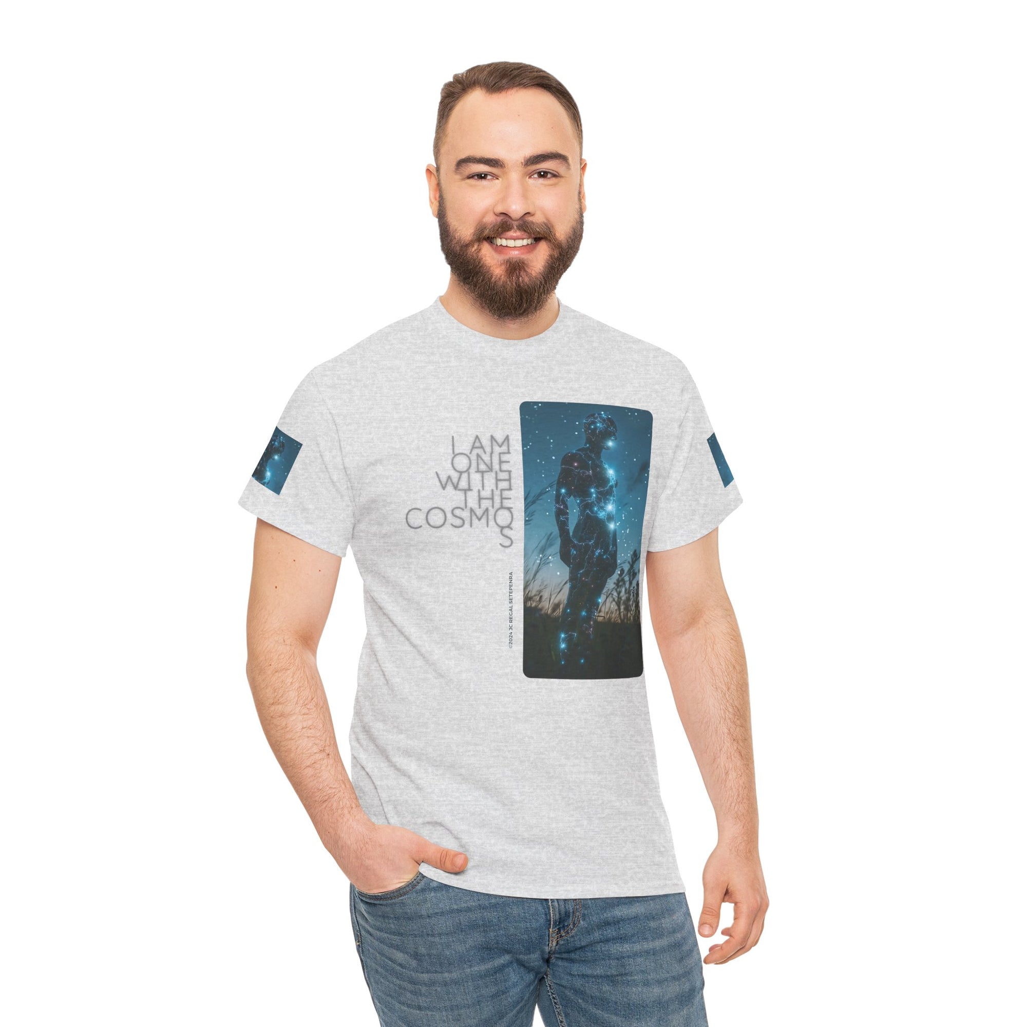 One With The Cosmos Unisex Heavy Cotton Tee