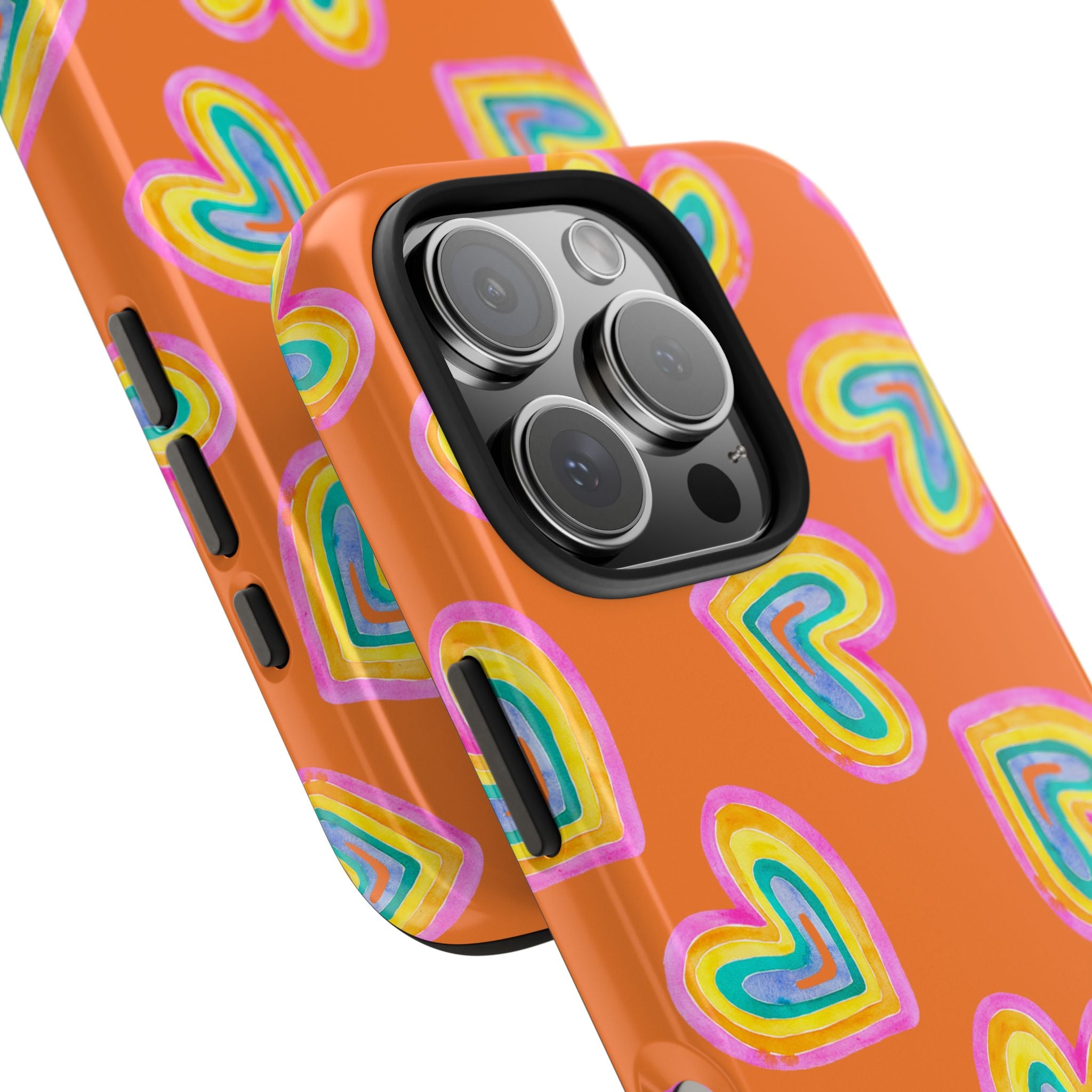 Rainbow Heart Tough Phone Case (For iPhone, Galaxy & More) - Crusta