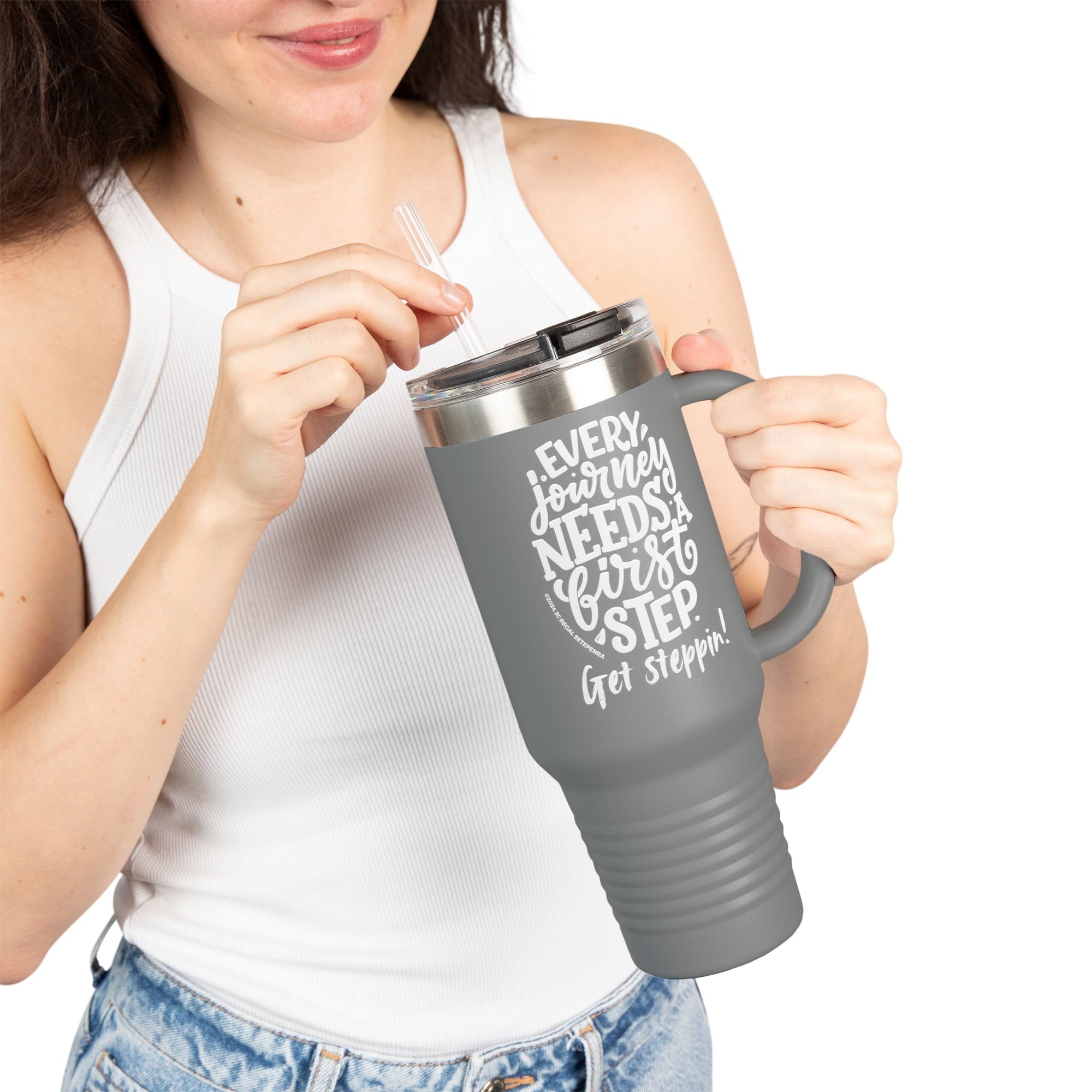 Get Steppin! Insulated Travel Mug, 40oz