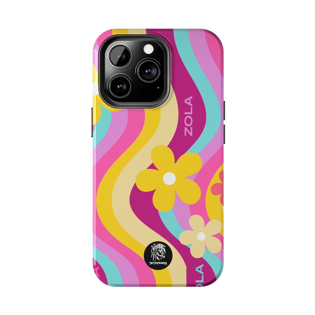 Zola Tough Phone Case (For iPhone, Galaxy & More) - Pink Wave