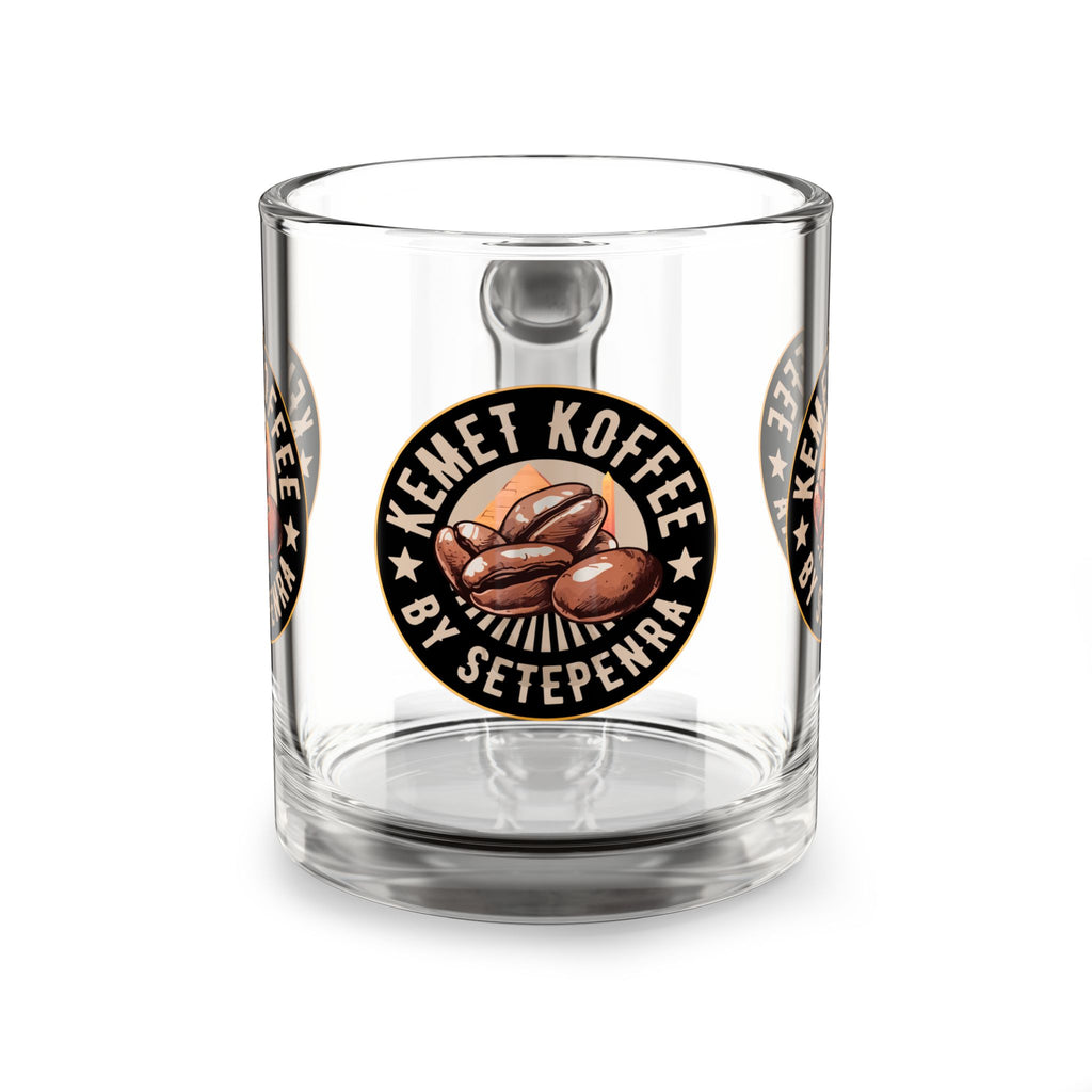 Kemet Koffee By Setepenra Glass Mug, 10oz