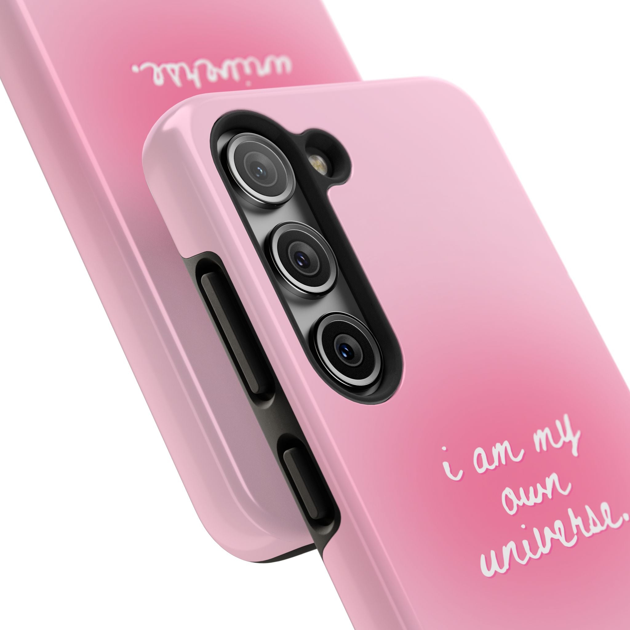 I Am My Own Universe — Pink Gradient Protective Cover Tough Phone Case