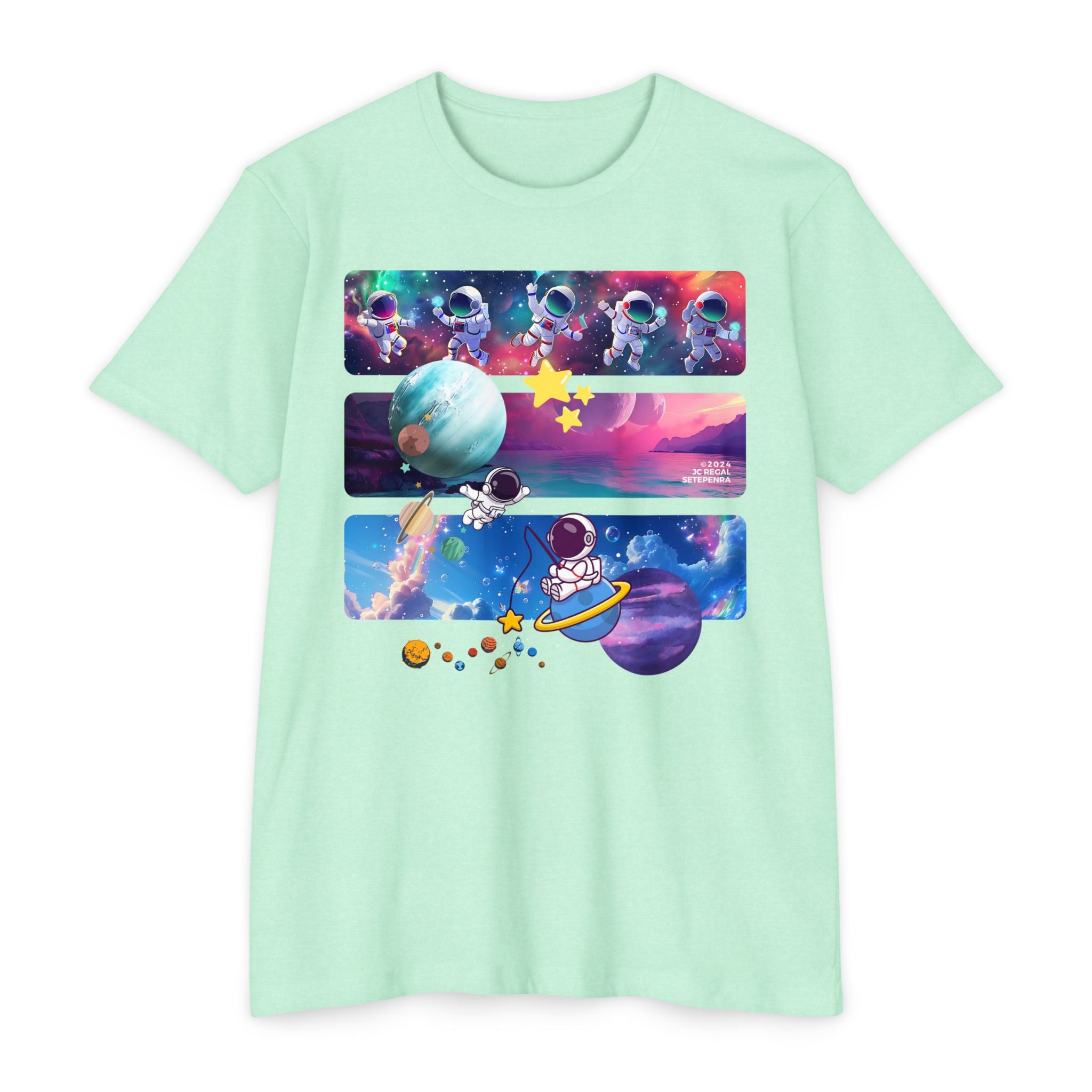 Astro Cosmo Unisex CVC Jersey T-shirt SETEPENRA T-Shirt.
