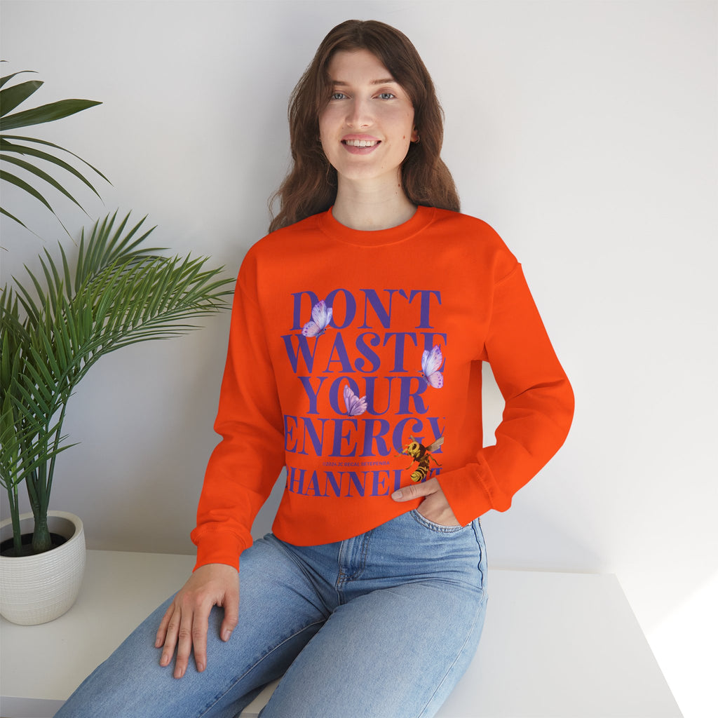 Channel It Unisex Heavy Blend™ Crewneck Sweatshirt (Purple Print)