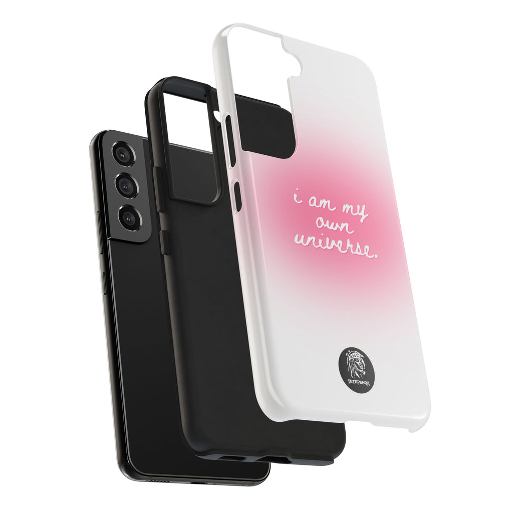 I Am My Own Universe Tough Phone Case (For iPhone, Galaxy & More) - White