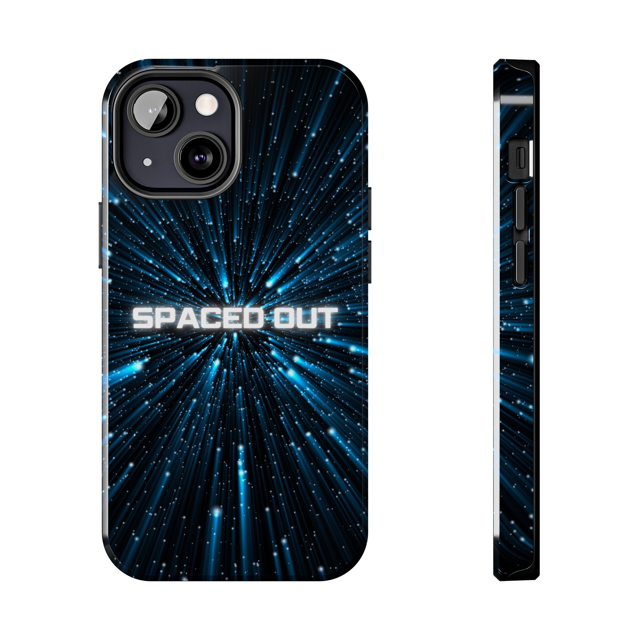 Spaced Out Tough Phone Case — Cosmic Space Warp Protective Cover