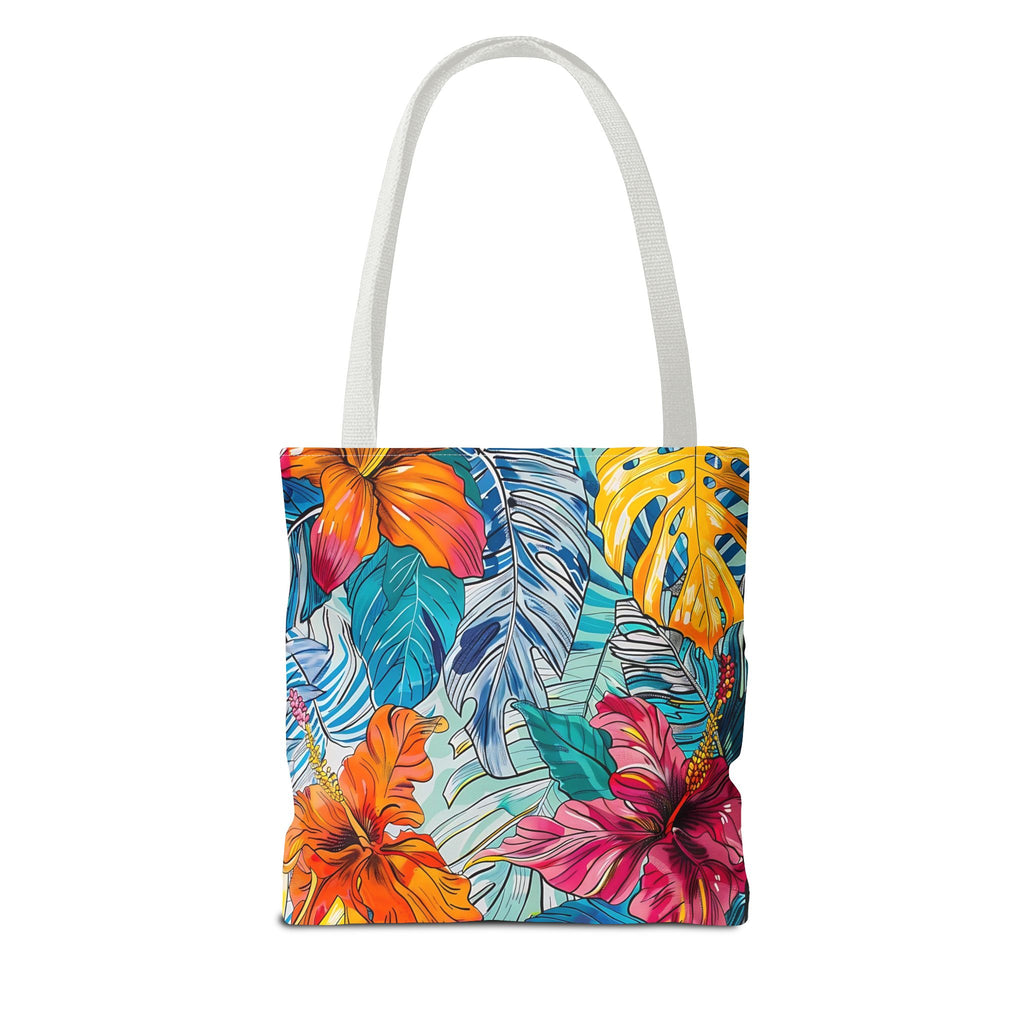 Monstera Hibiscus Tote Bag