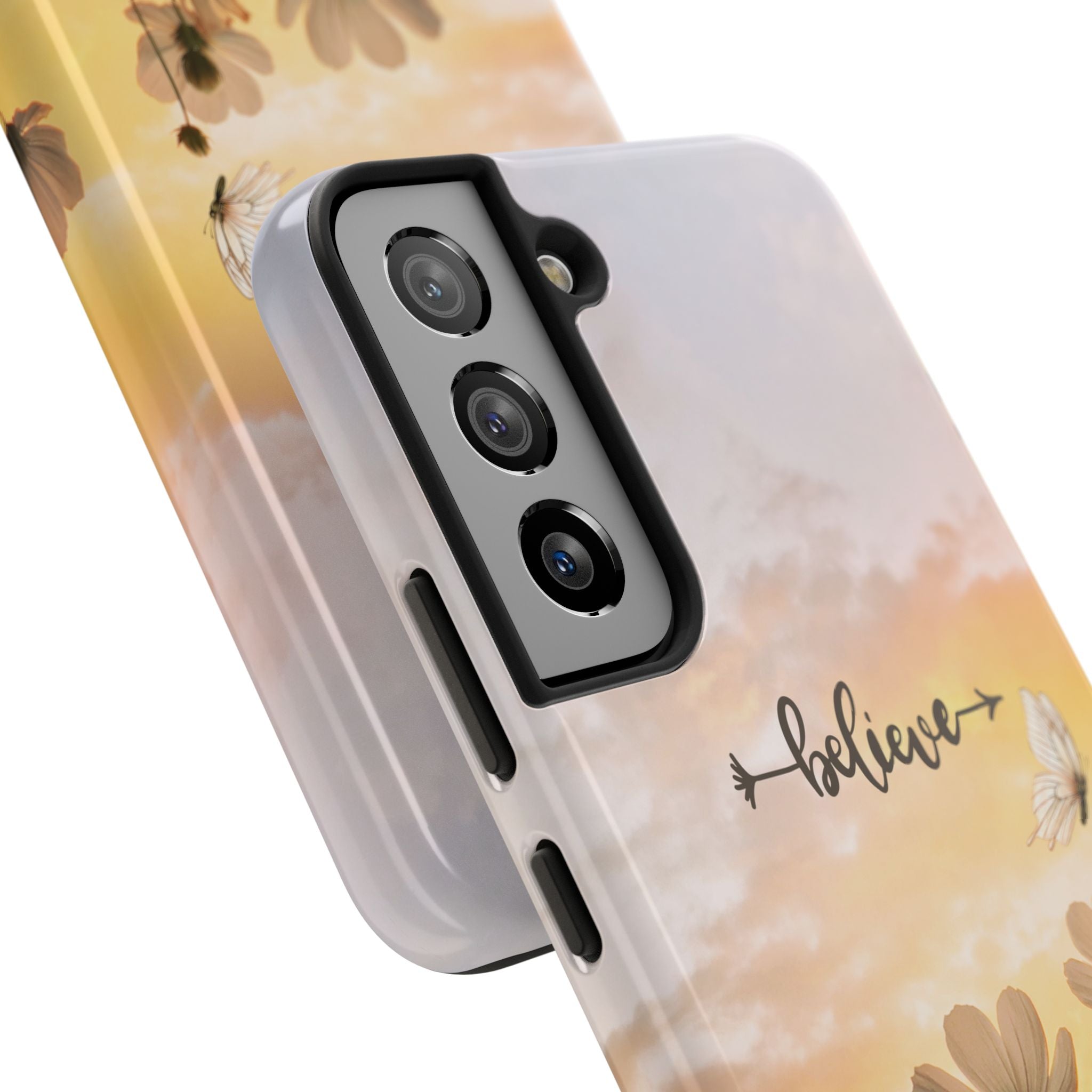 Believe Tough Phone Case (For iPhone, Galaxy & More) - Aesthetic Flower