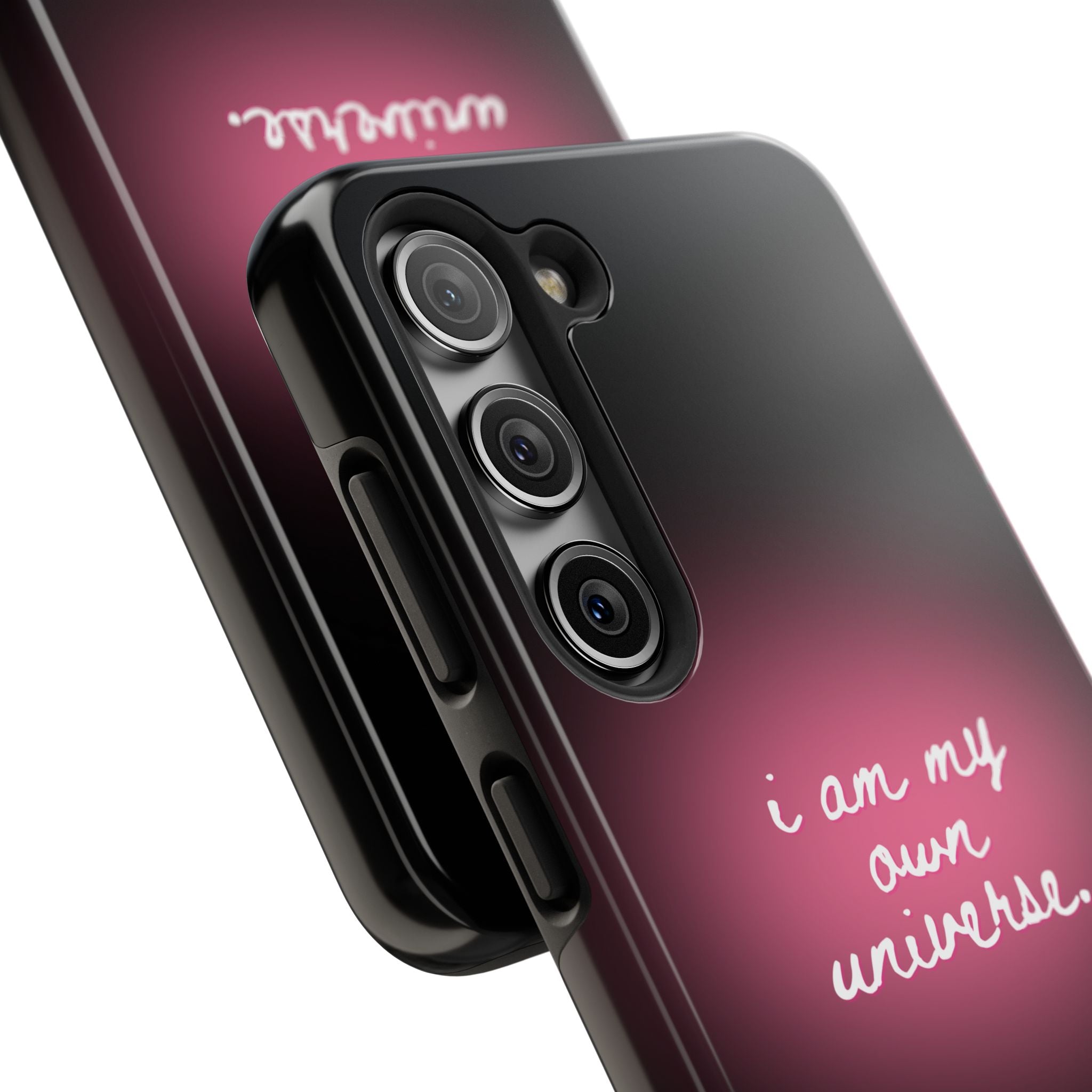 I Am My Own Universe — Pink Glow Protective Cover Tough Phone Case