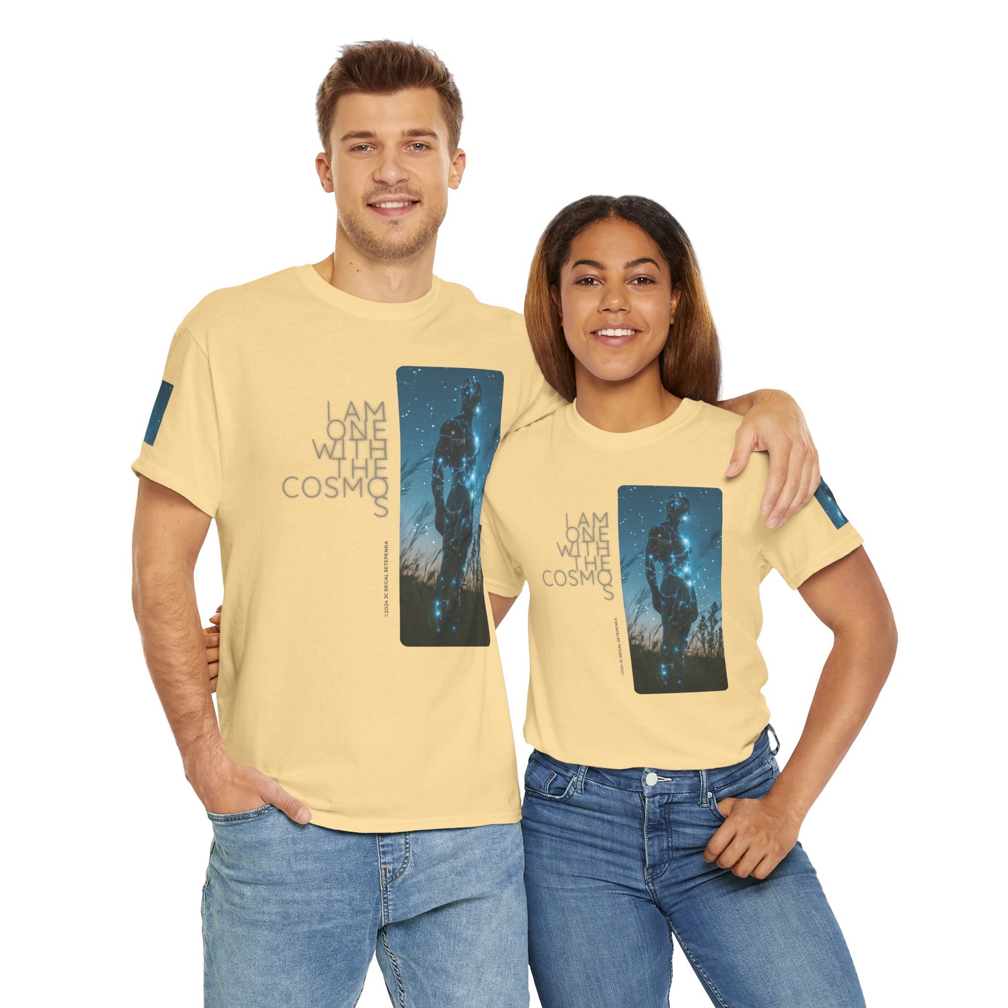 One With The Cosmos Unisex Heavy Cotton Tee