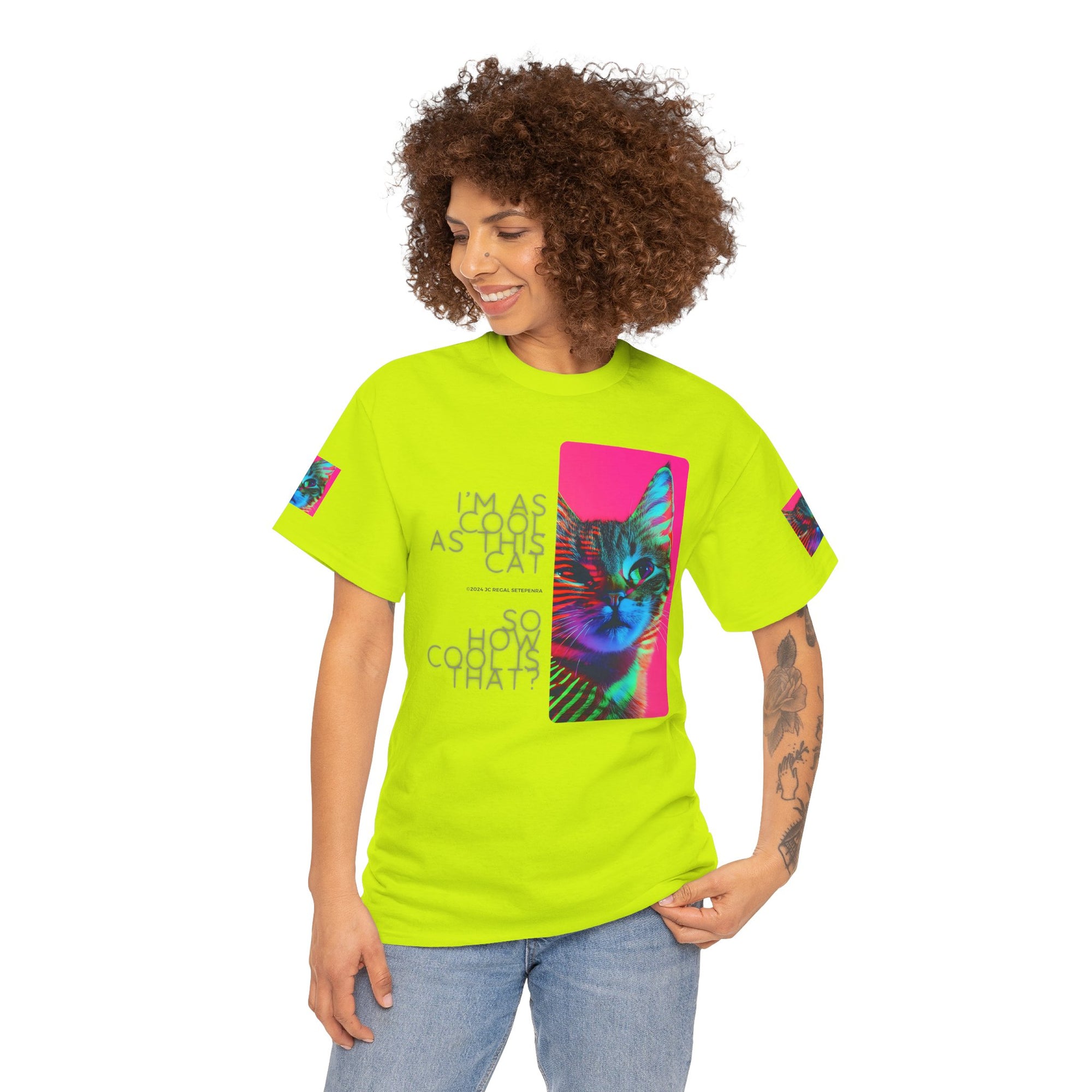 Cool Cat (Whiskers 2) Unisex Heavy Cotton Tee