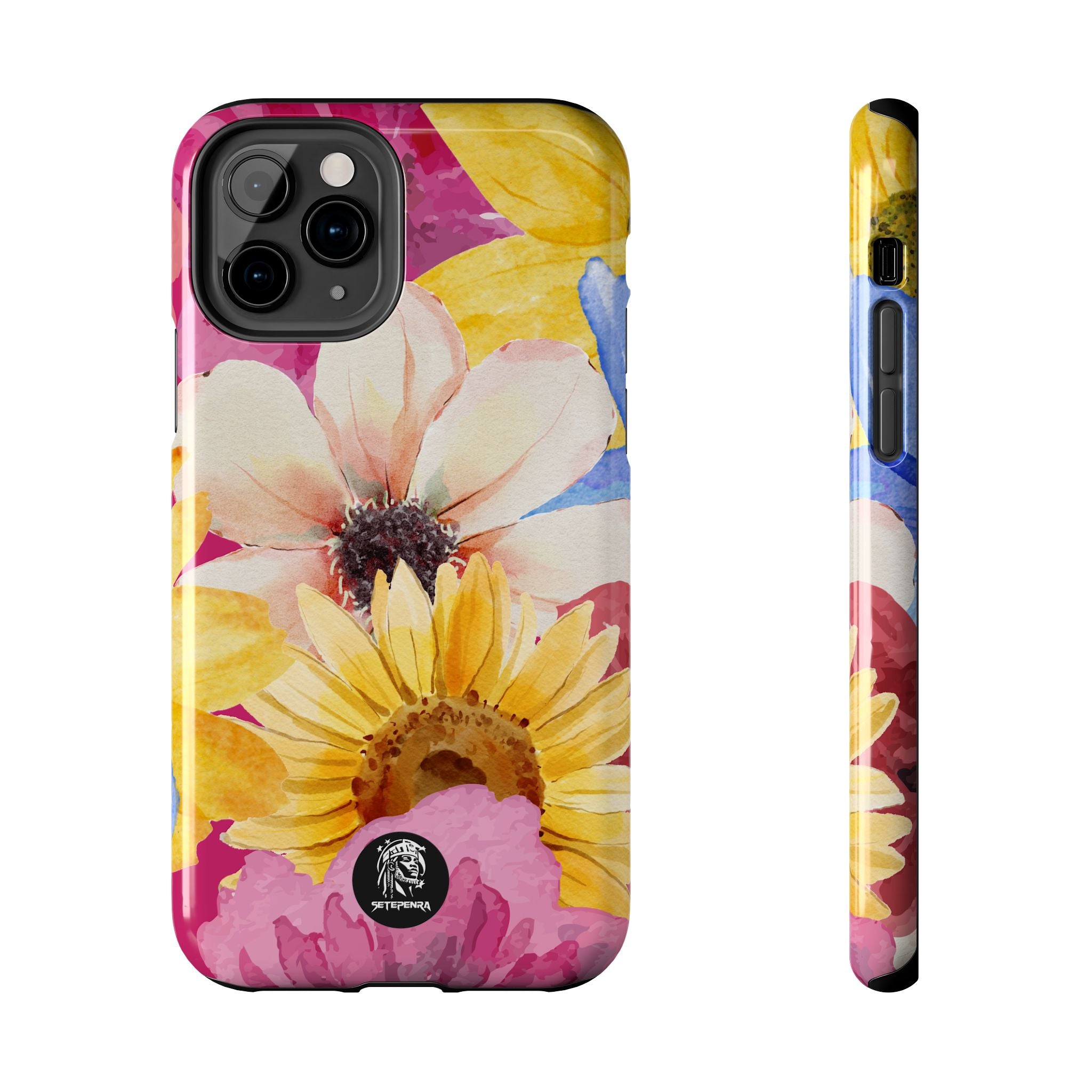 Watercolor Flowers Tough Phone Case (For iPhone, Galaxy & More) SETEPENRA Phone Case.