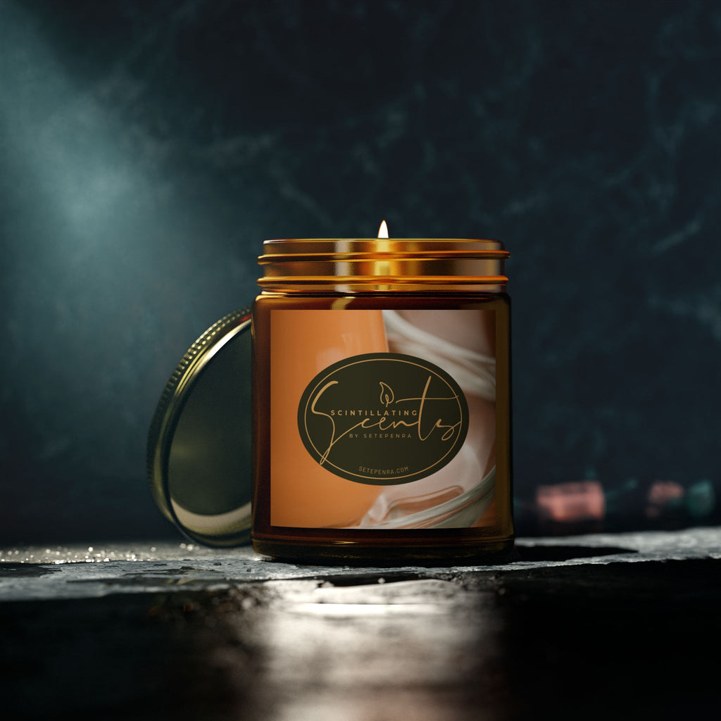 Scintillating Scents by SETEPENRA Scented Candles, Coconut Apricot Wax (4oz, 9oz)