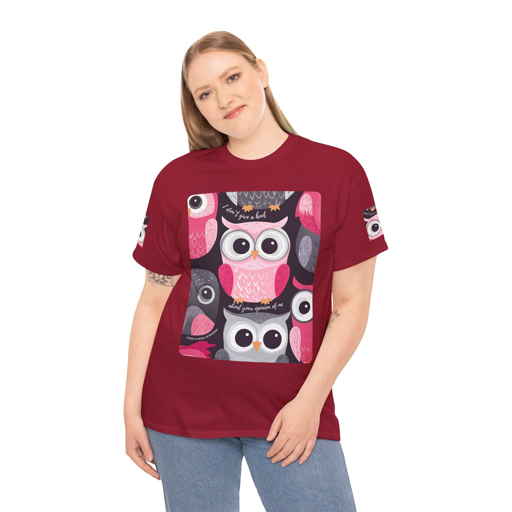 Don't Give A Hoot Unisex Heavy Cotton Tee