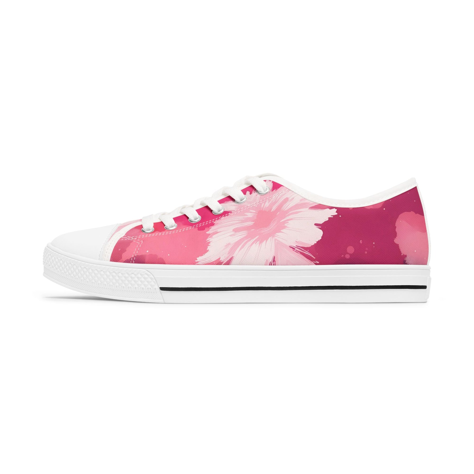 Pinking Bloom Women's Low Top Sneakers SETEPENRA Shoes.