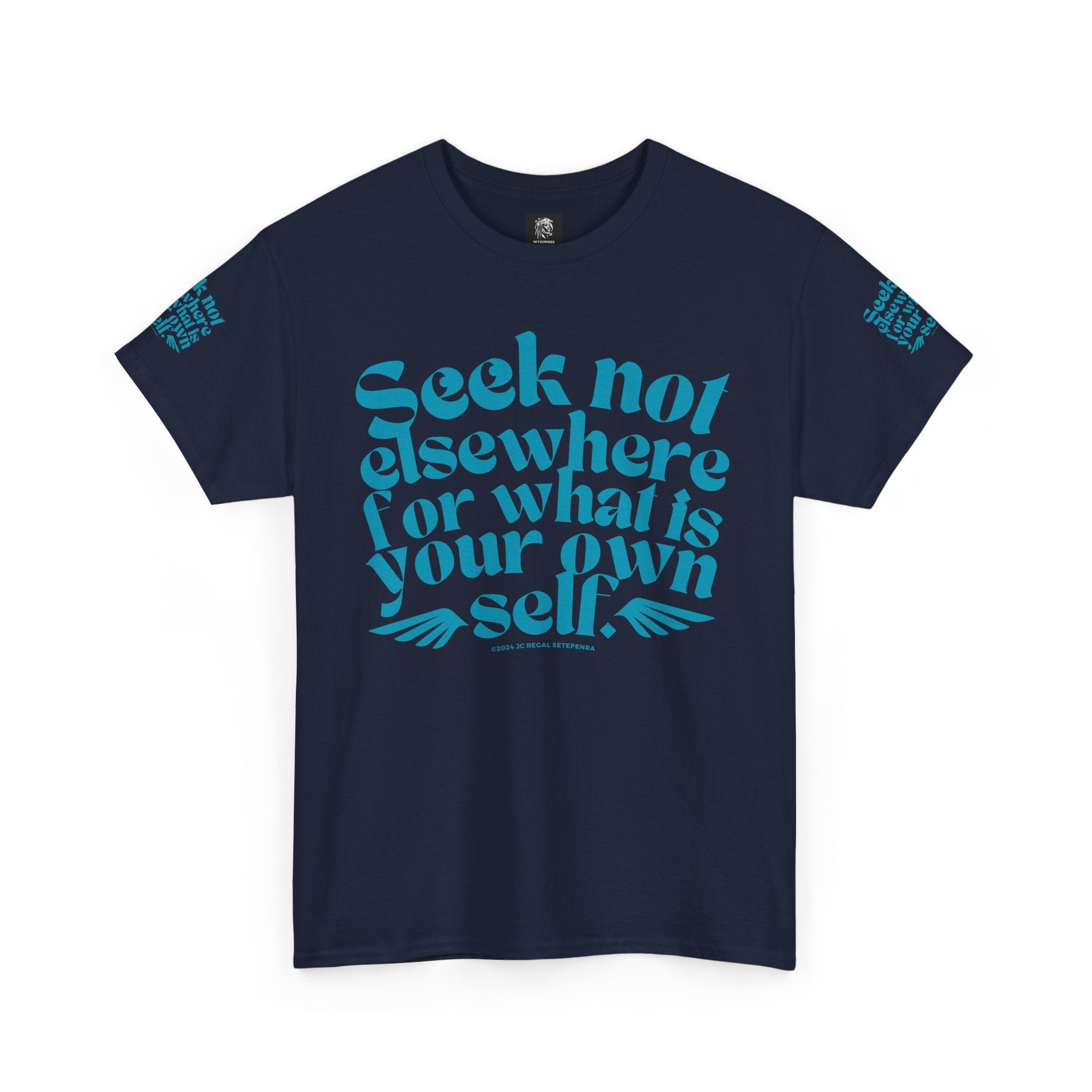 Seek Not Elsewhere (Aqua Edition) Unisex Heavy Cotton Tee SETEPENRA T-Shirt.