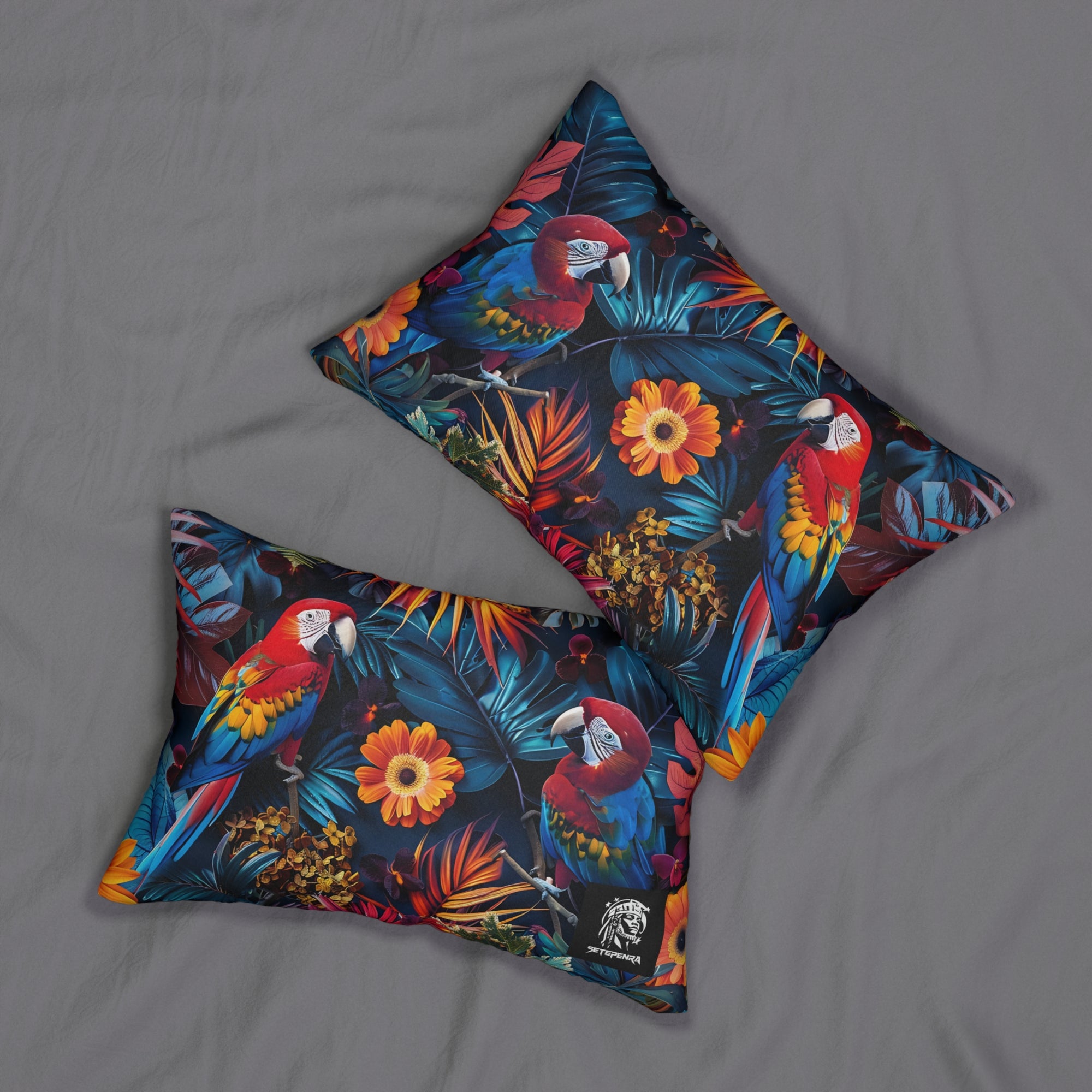 Tropican Retreat (Scene 3) Spun Polyester Lumbar Pillow SETEPENRA Home Decor.