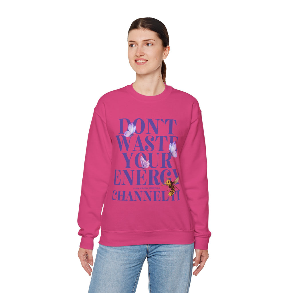 Channel It Unisex Heavy Blend™ Crewneck Sweatshirt (Purple Print)