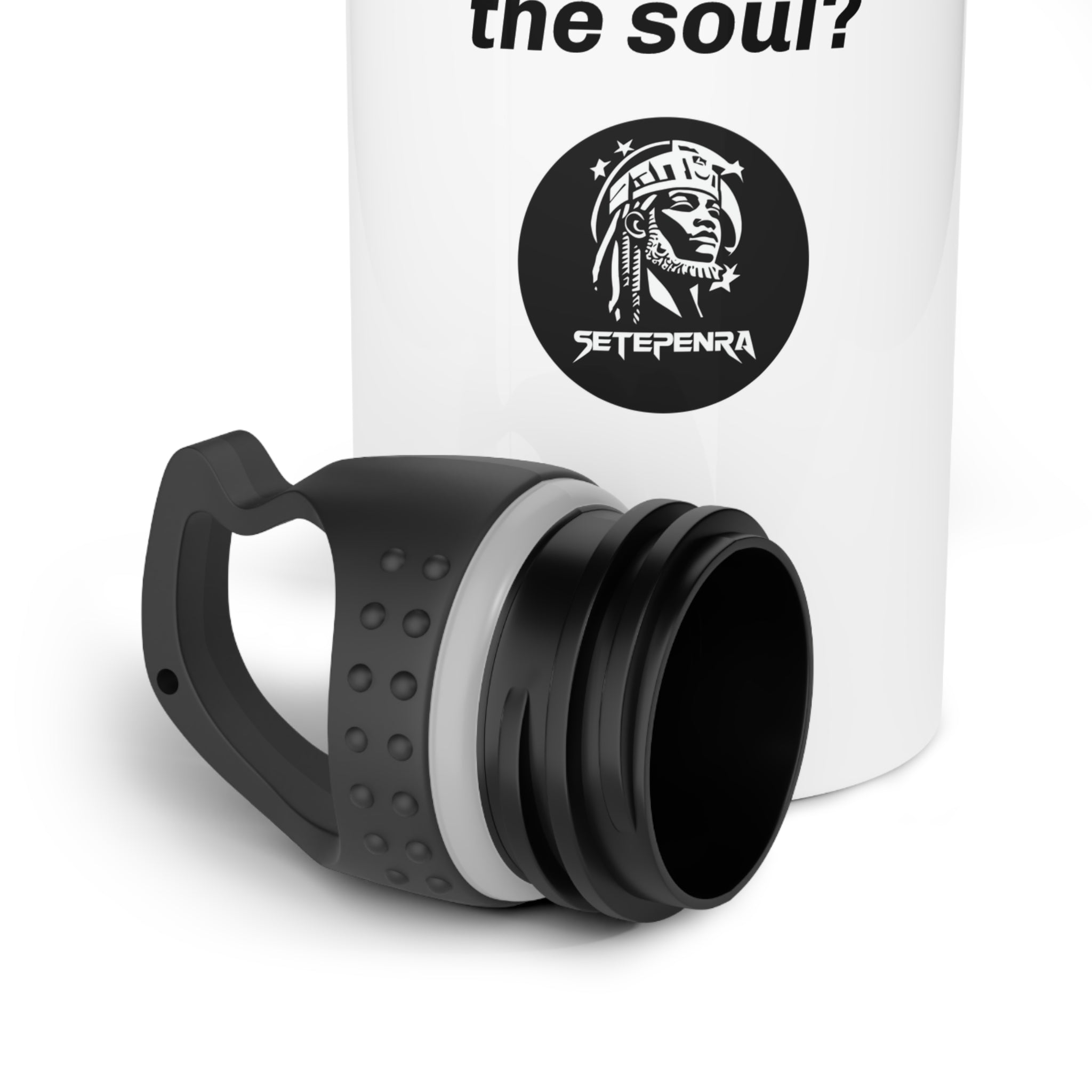 SETEPENRA Thirst Of The Soul Stainless Steel Water Bottle (White) SETEPENRA Mug.