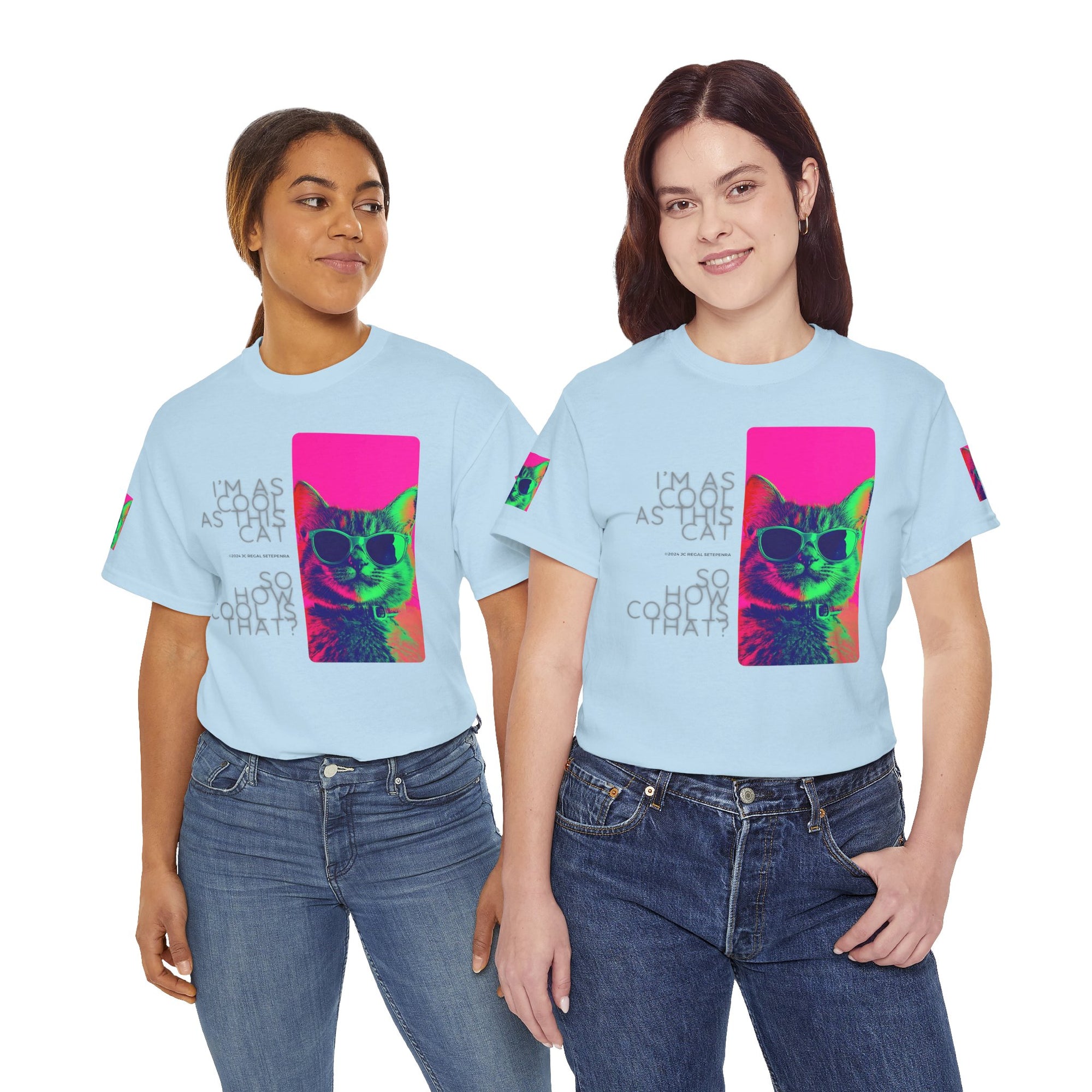 Cool Cat (Whiskers 1) Unisex Heavy Cotton Tee
