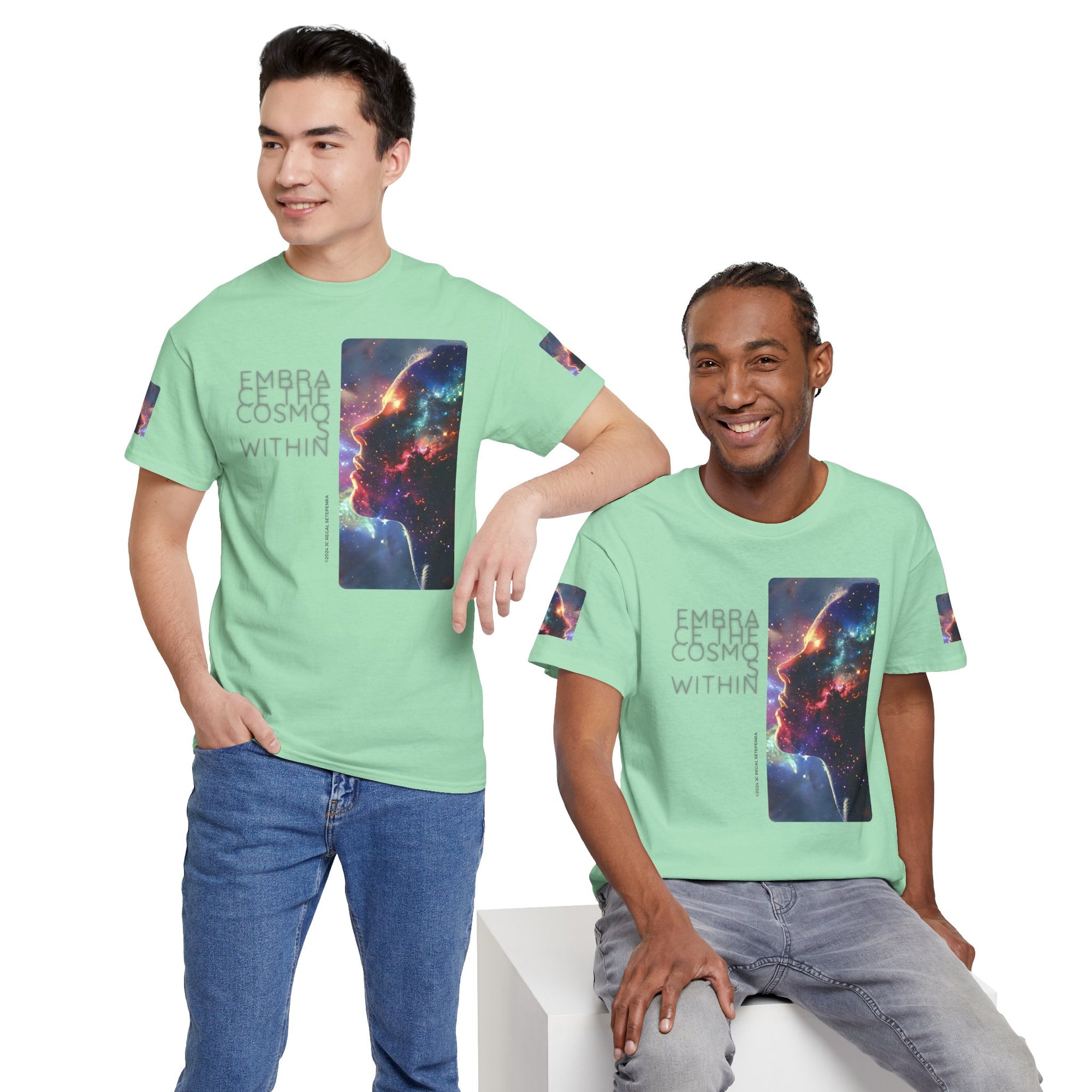 Embrace The Cosmos Within Unisex Heavy Cotton Tee