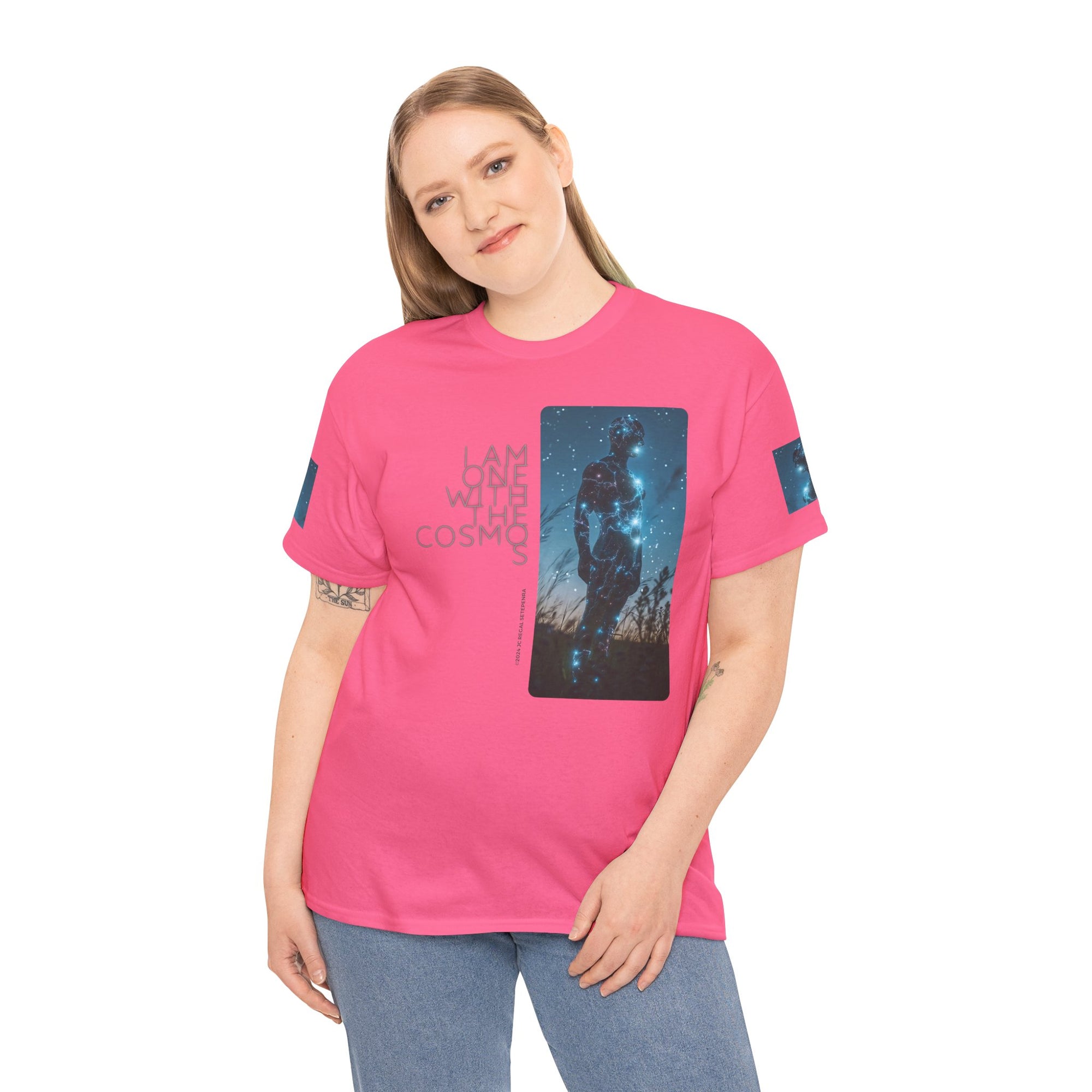 One With The Cosmos Unisex Heavy Cotton Tee