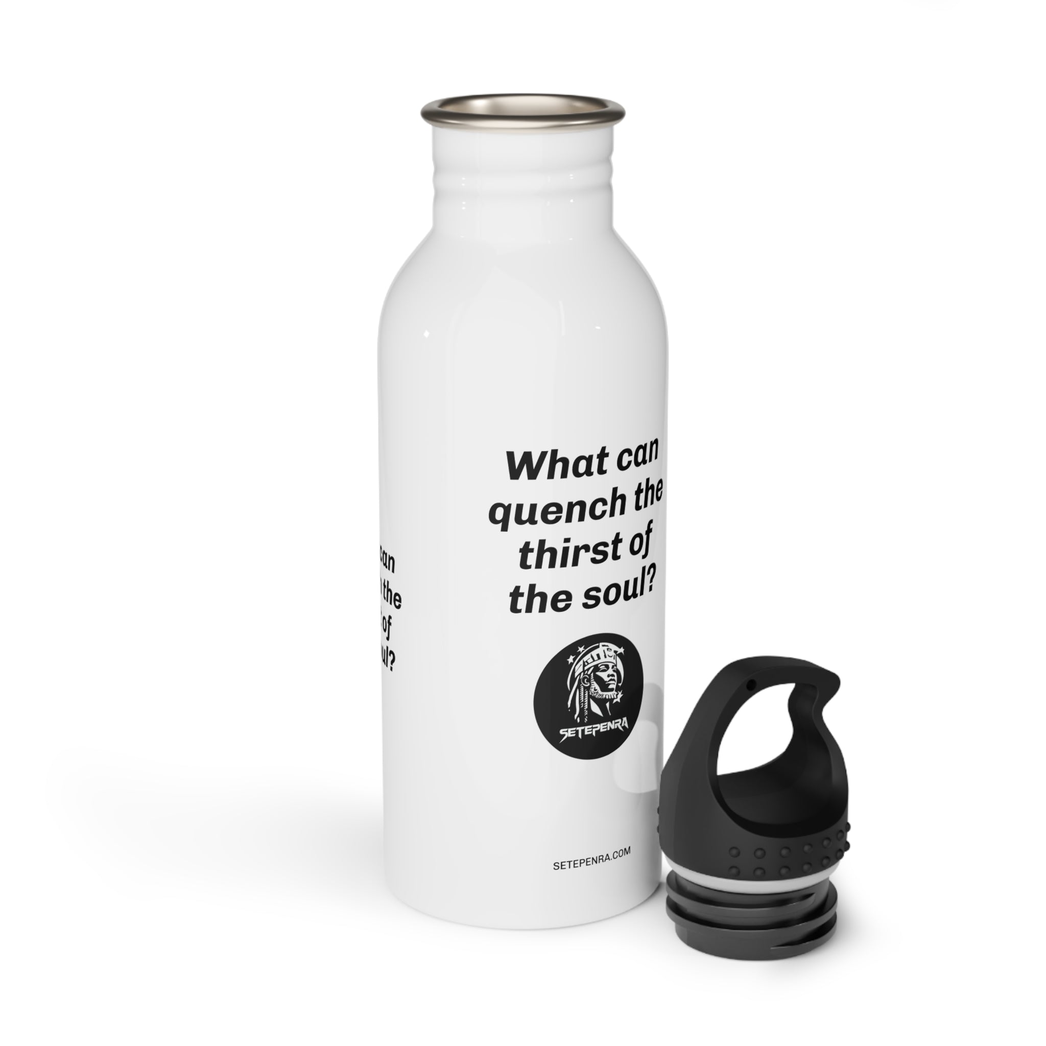 SETEPENRA Thirst Of The Soul Stainless Steel Water Bottle (White) SETEPENRA Mug.
