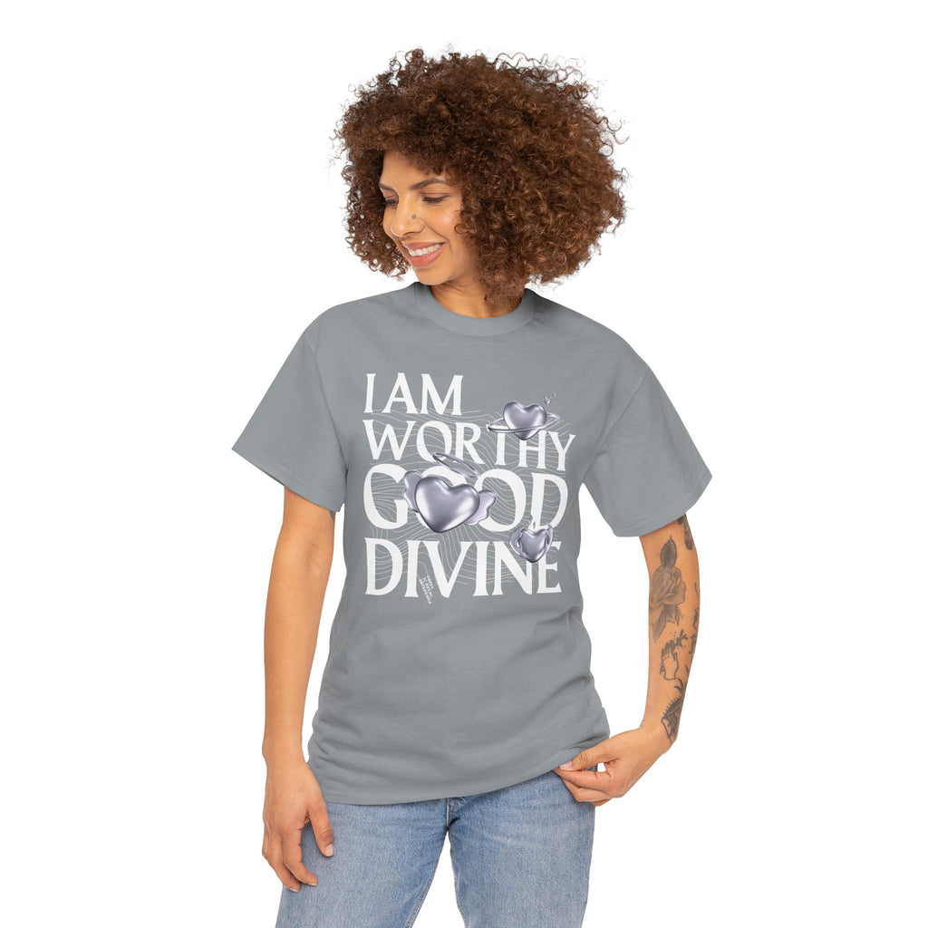 I AM WORTHY GOOD DIVINE Unisex Heavy Cotton Tee