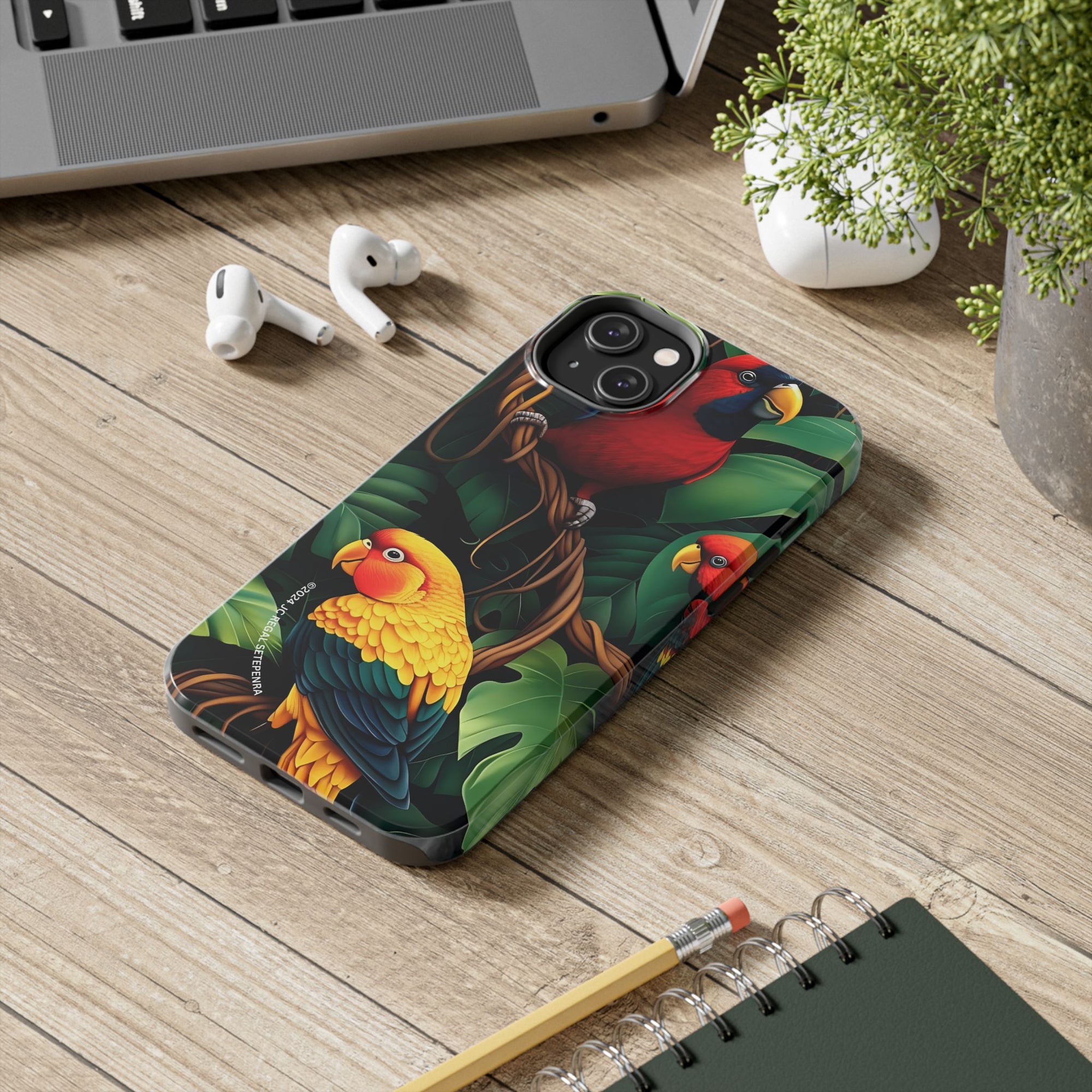 Tri-Parrot Tough Phone Case (For iPhone, Galaxy &amp; More)