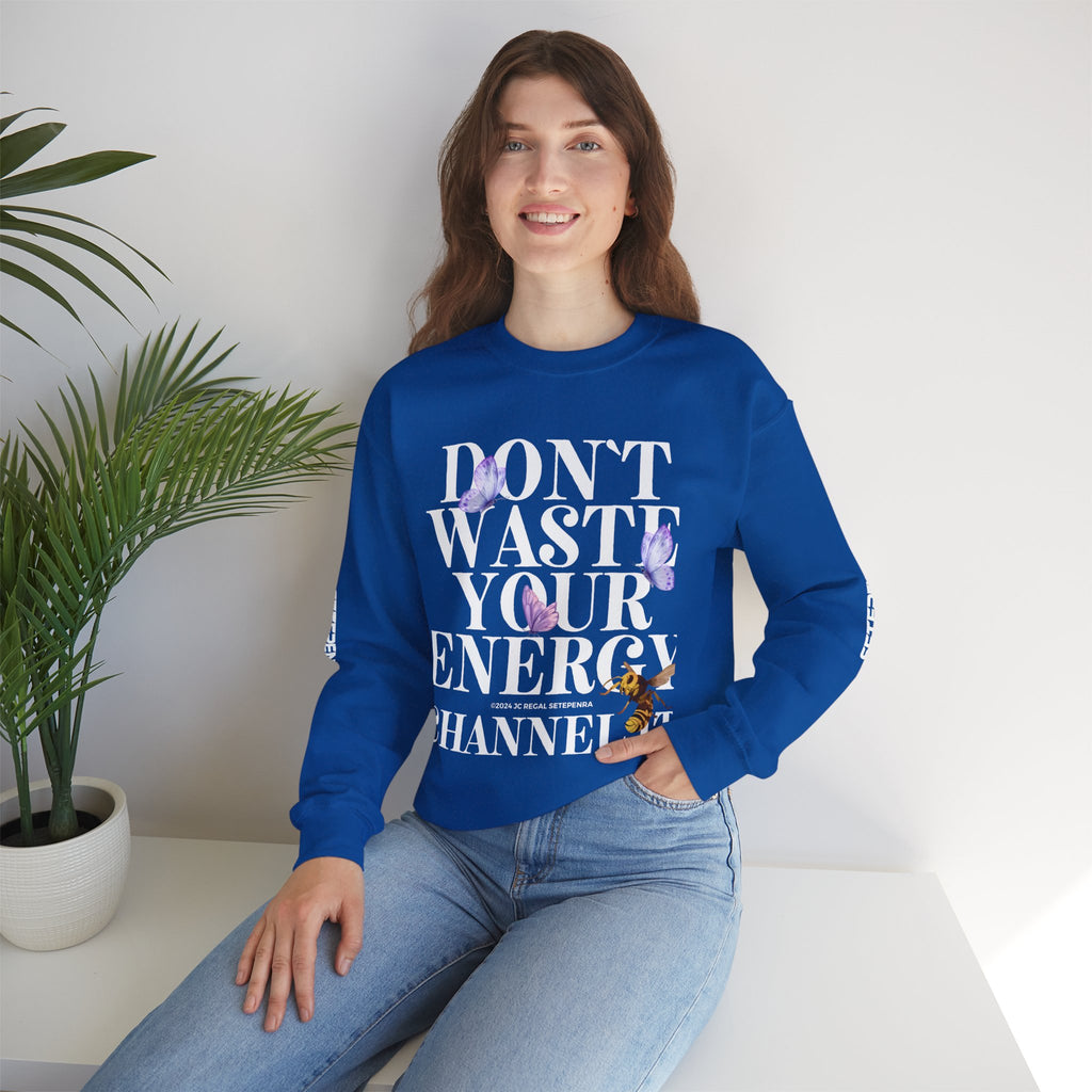 Channel It Unisex Heavy Blend™ Crewneck Sweatshirt (White Print)